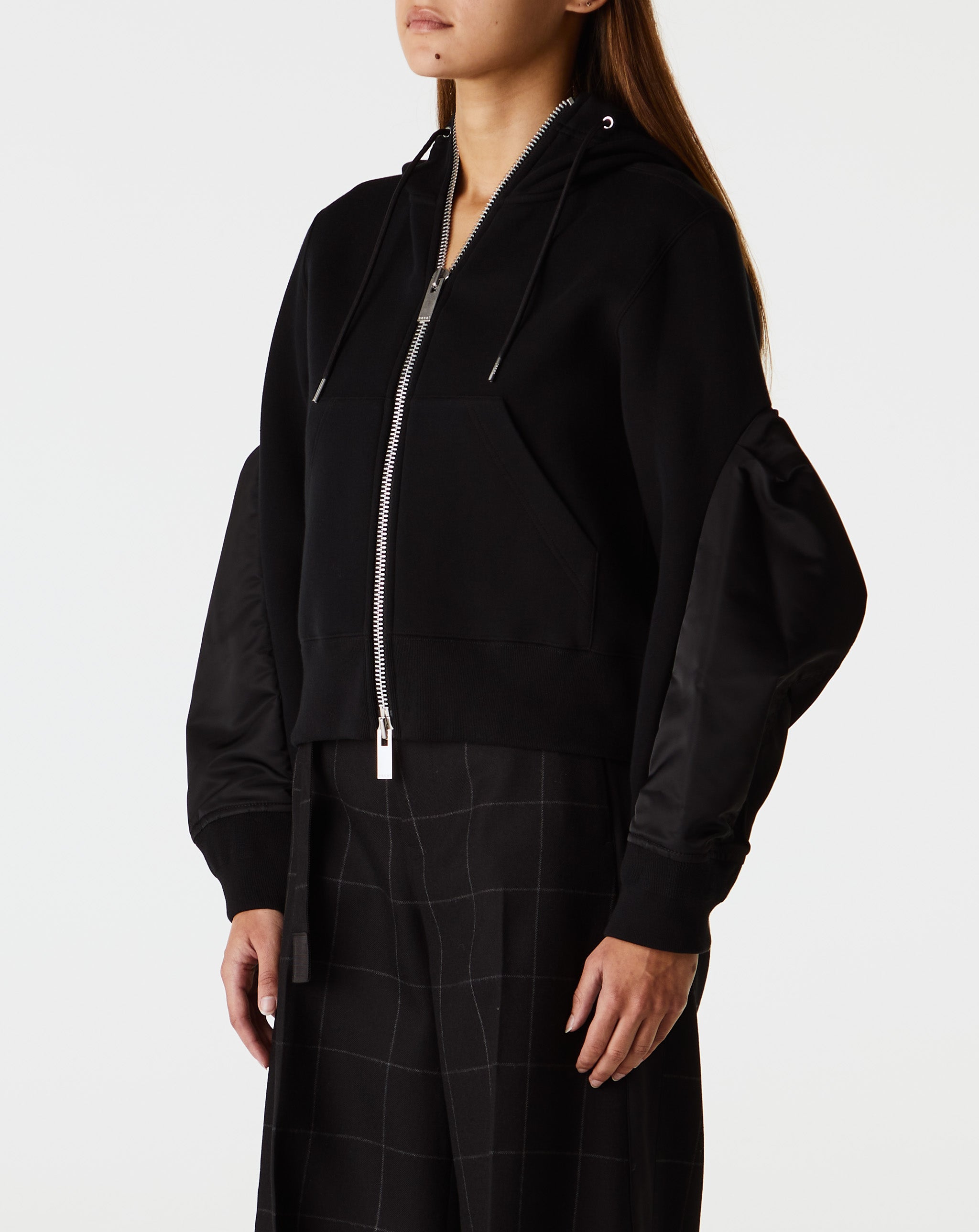 Nylon Twill Sponge Sweat Hoodie