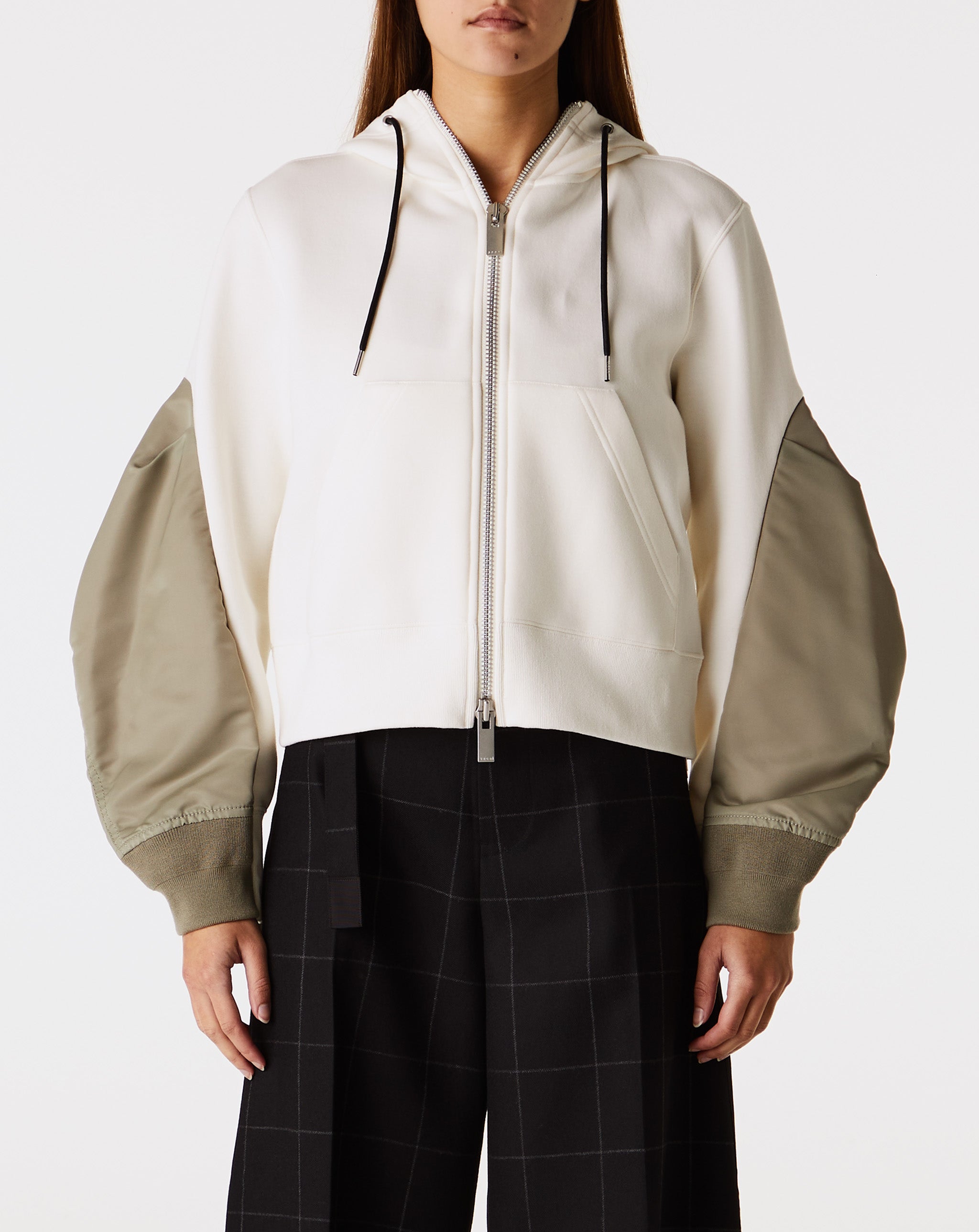 Nylon Twill Sponge Sweat Hoodie