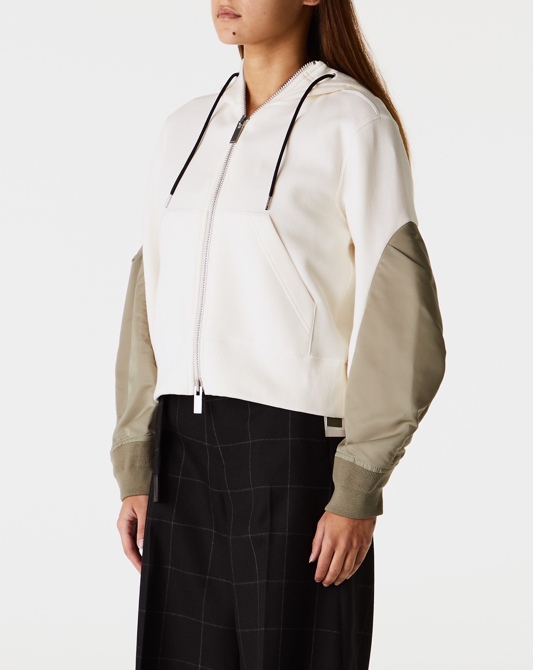 Nylon Twill Sponge Sweat Hoodie