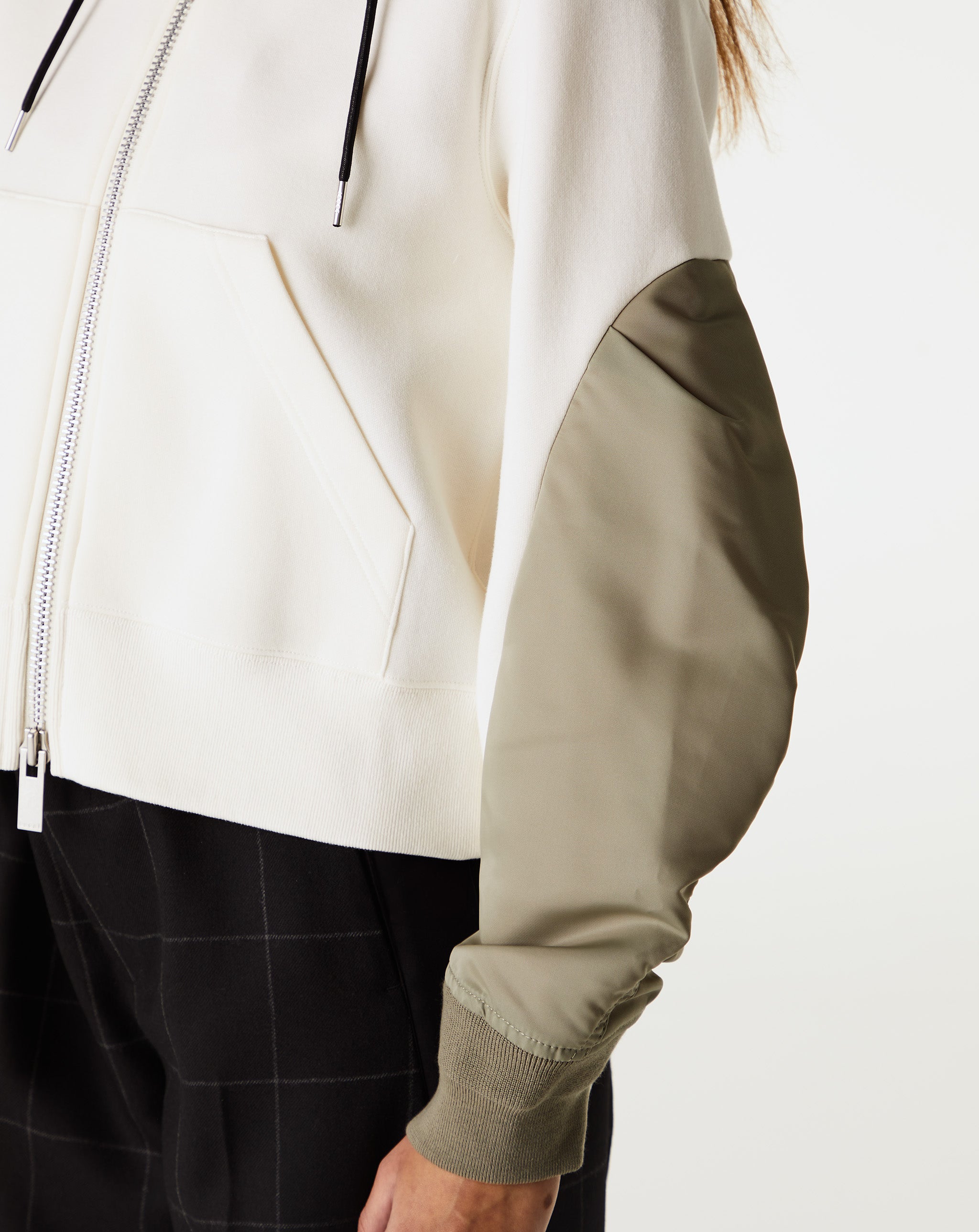 Nylon Twill Sponge Sweat Hoodie