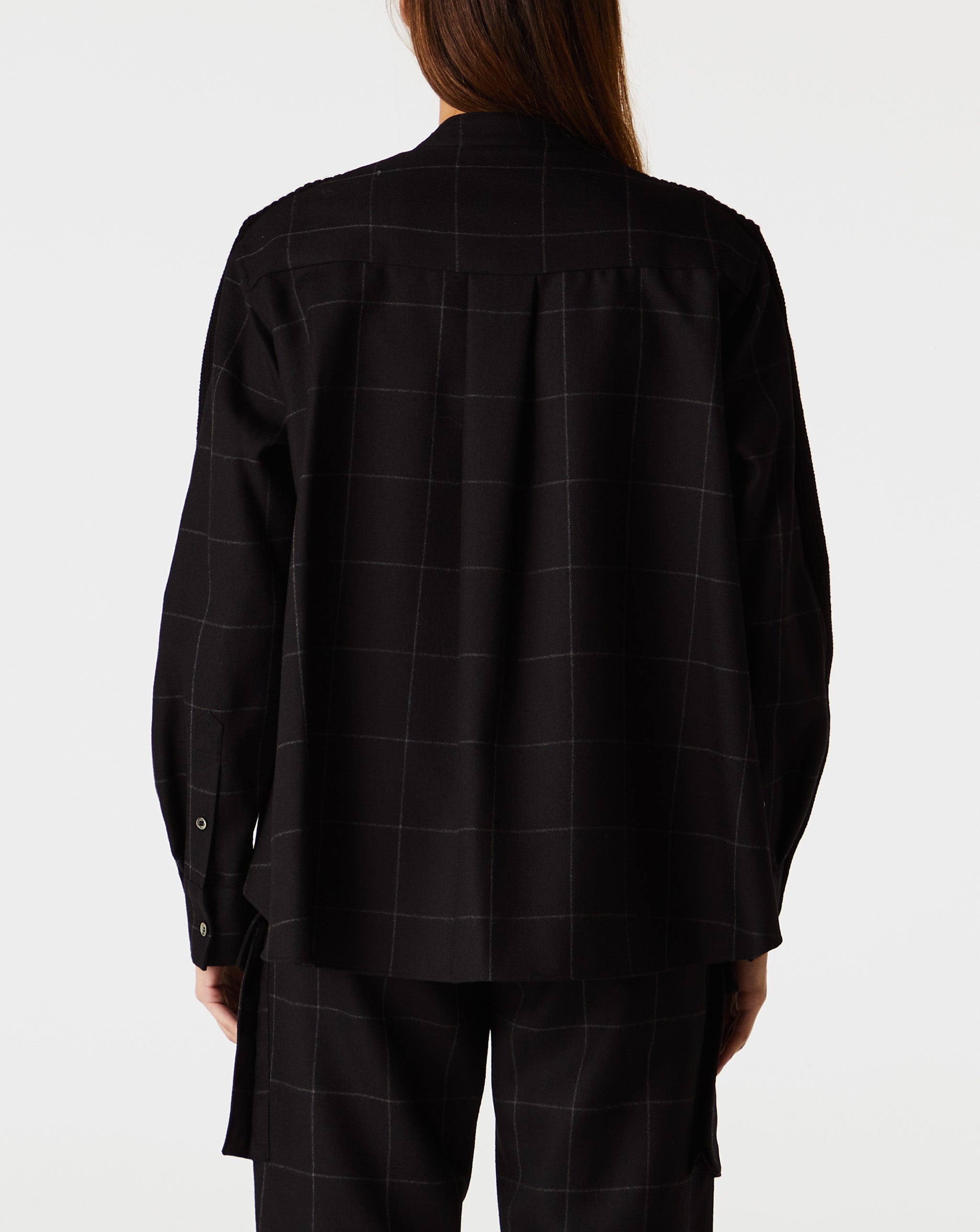 Windowpane Knit Cardigan