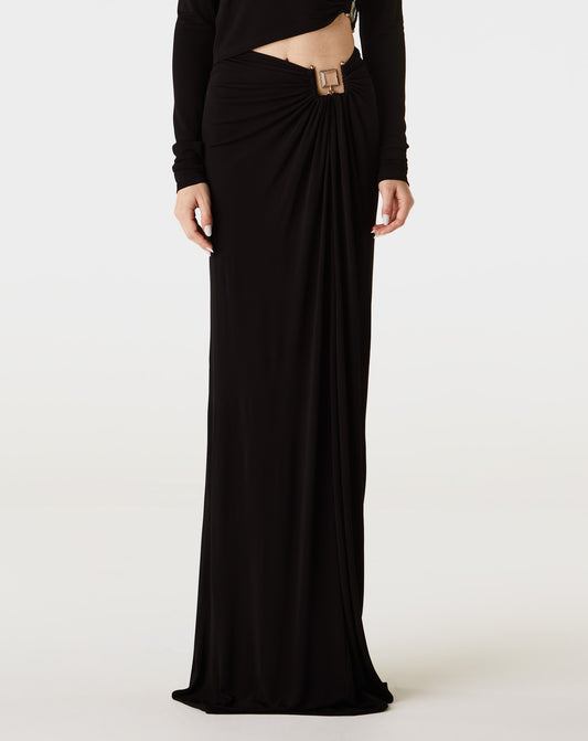 Bezel Quartz Ruched Skirt