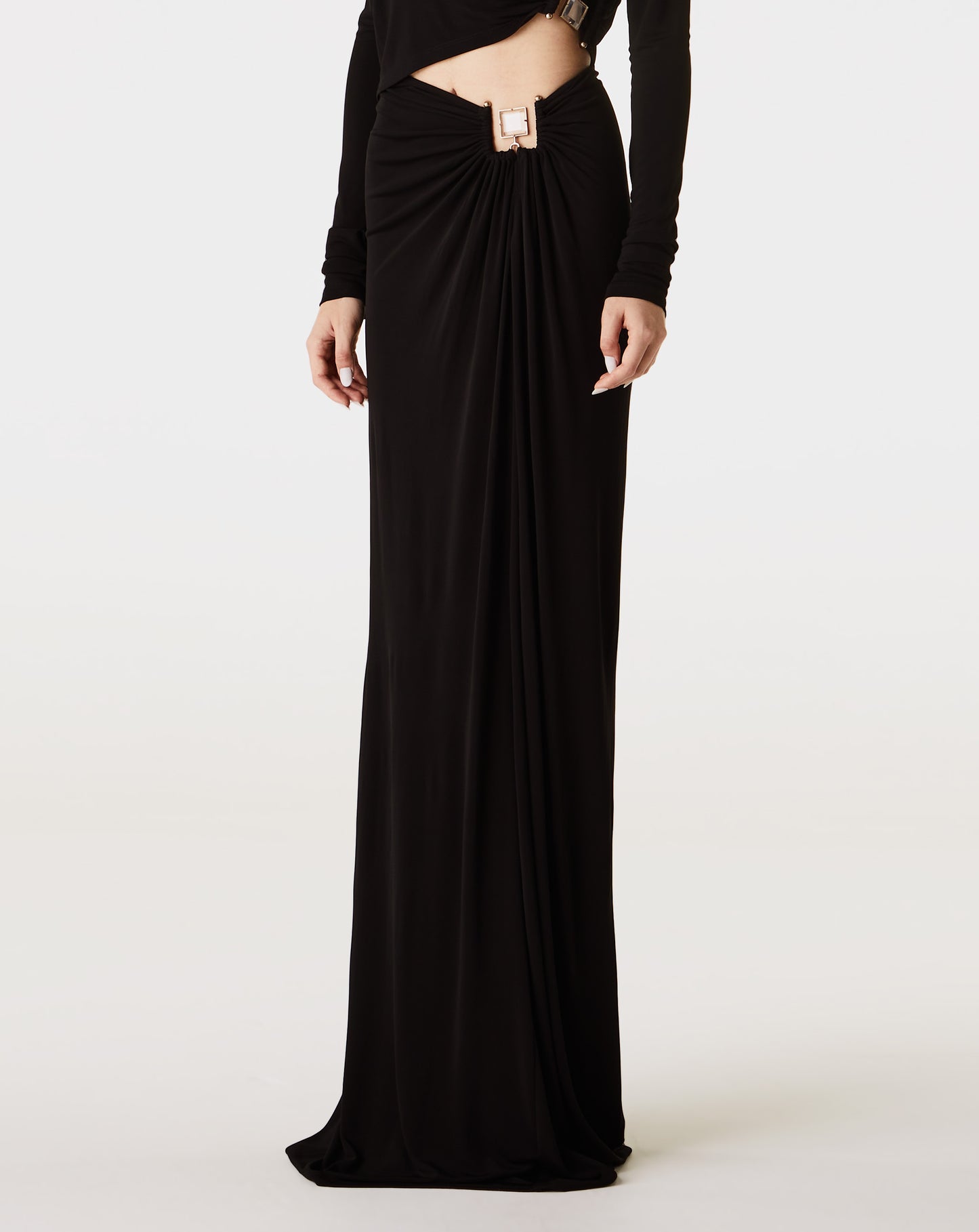 Bezel Quartz Ruched Skirt
