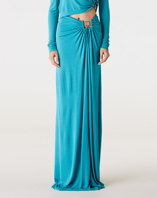 Bezel Quartz Ruched Skirt