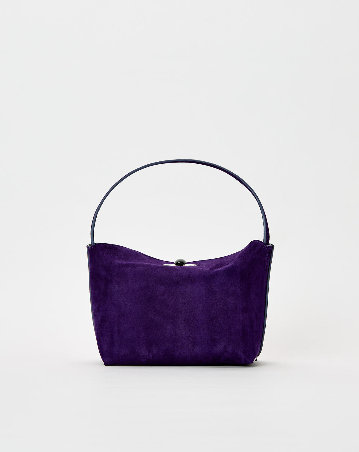 Turnlock Suede Mini Shoulder