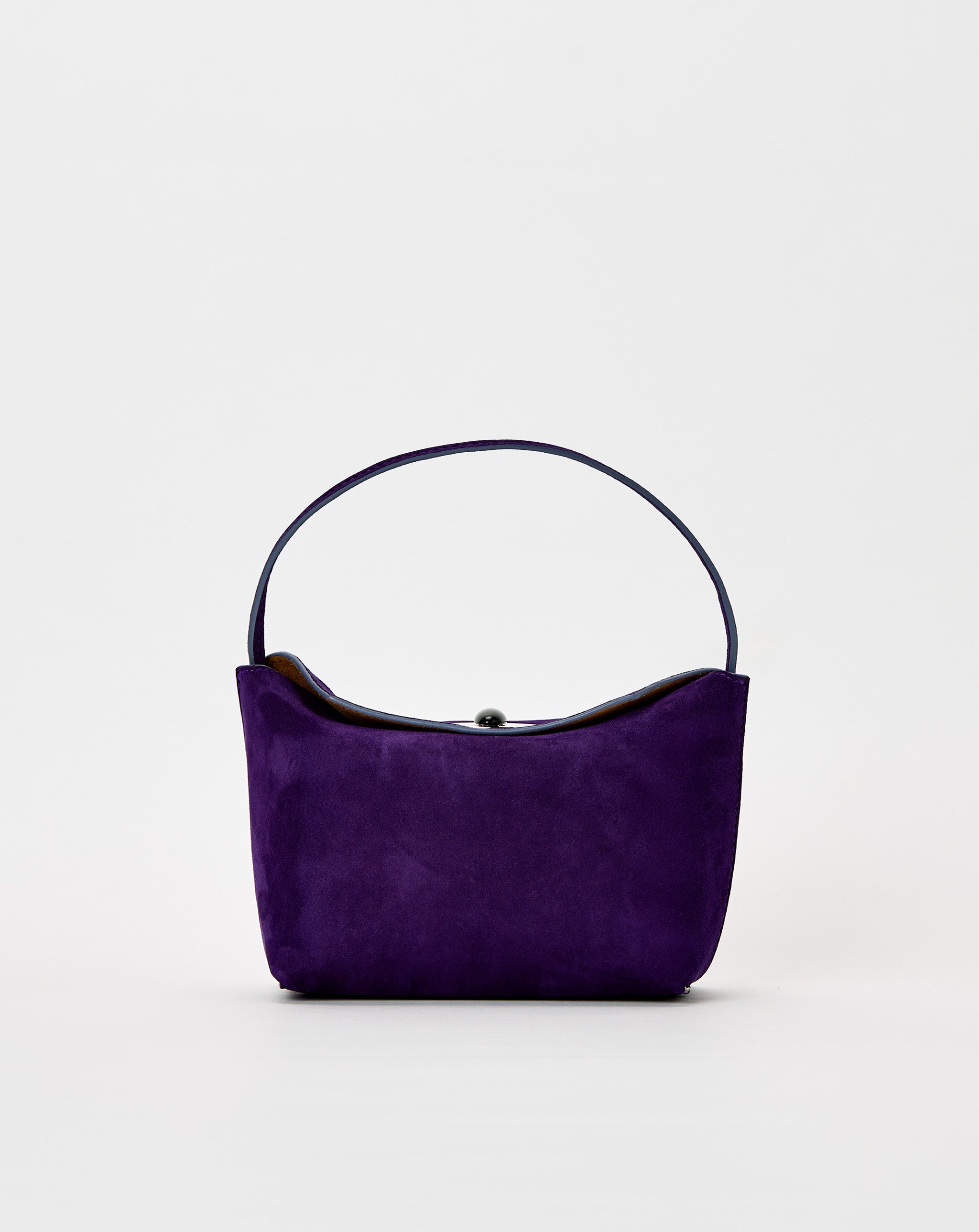 Turnlock Suede Mini Shoulder