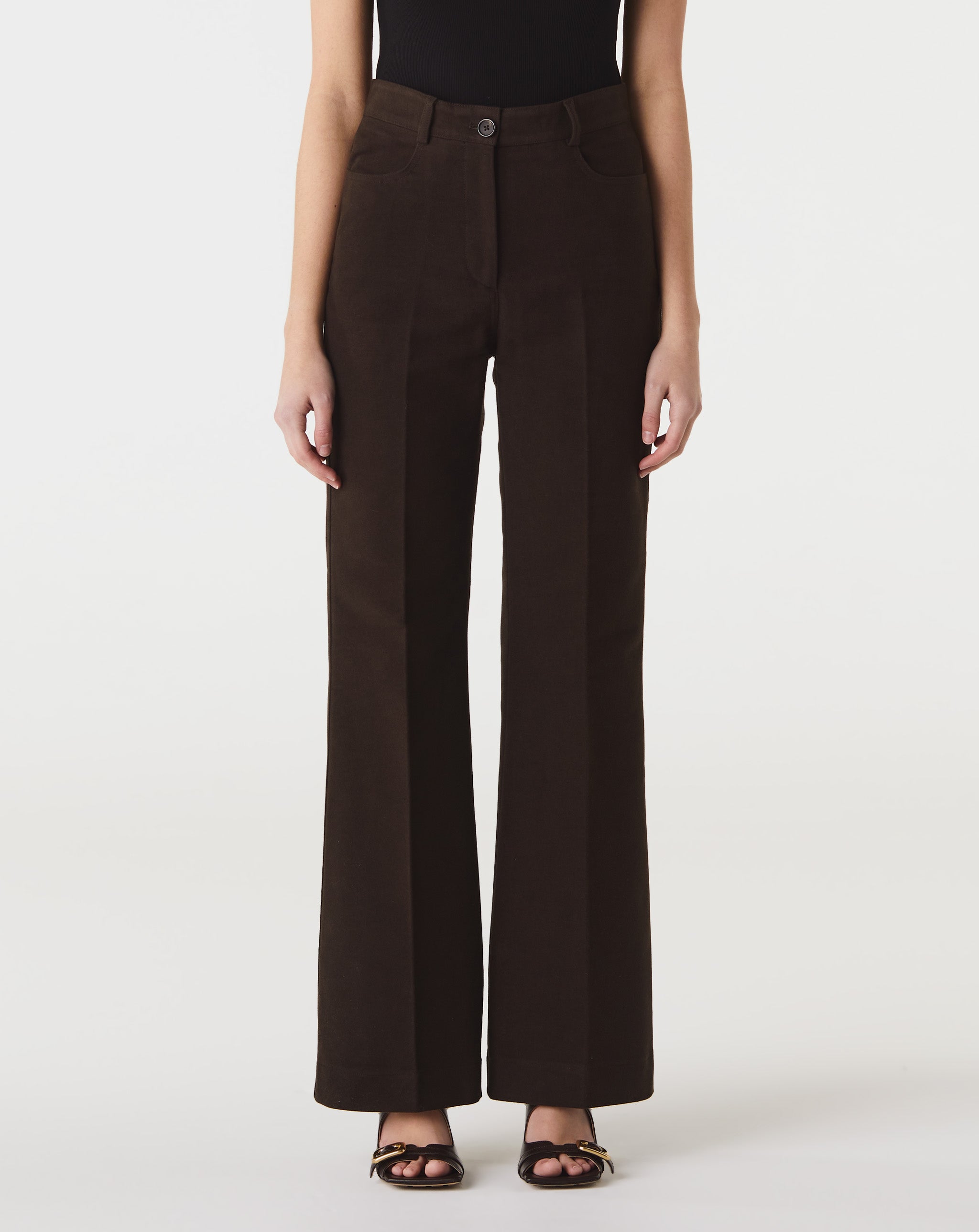 Flared Moleskin Trousers