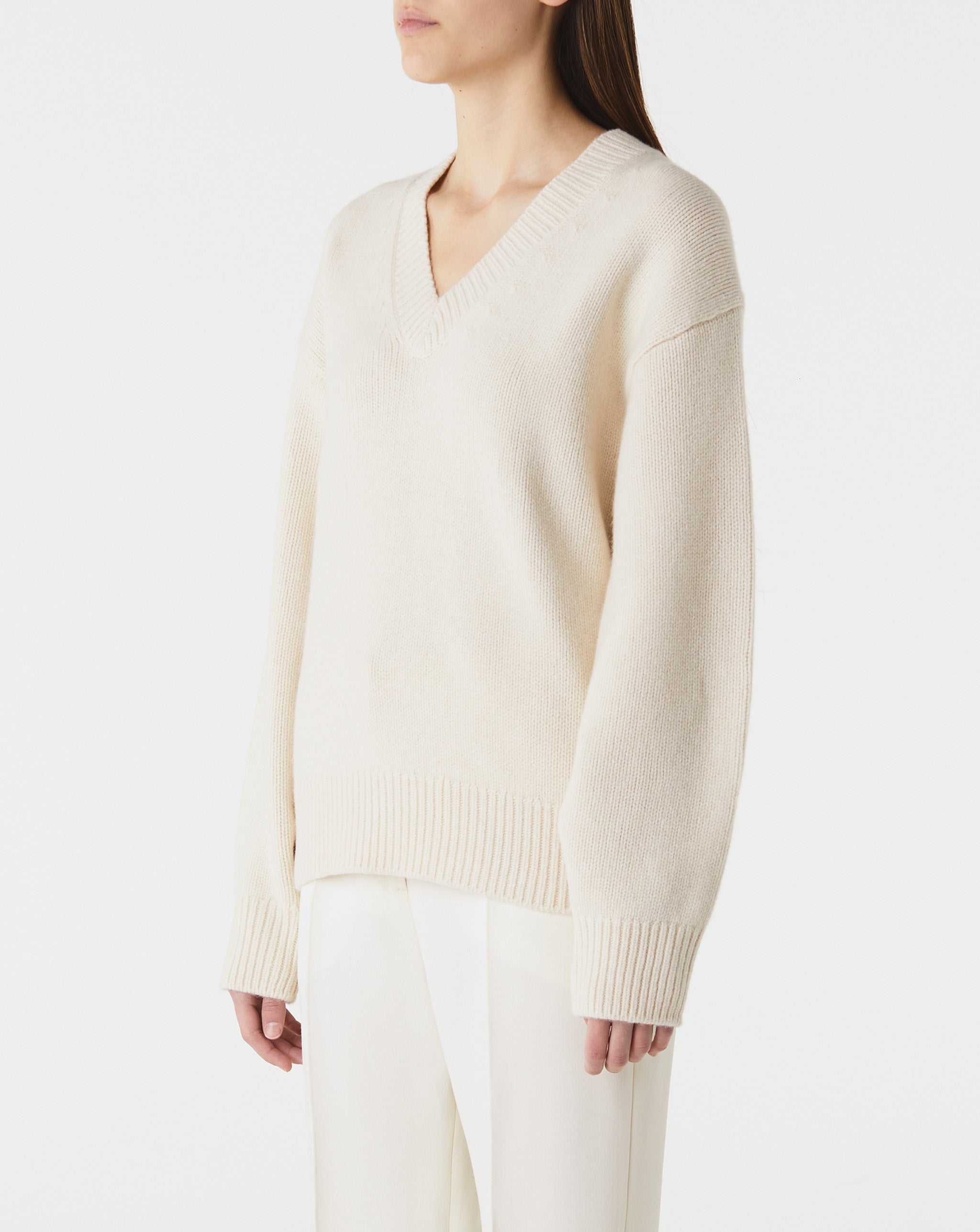 V-Neck Wool Cashmere Knit