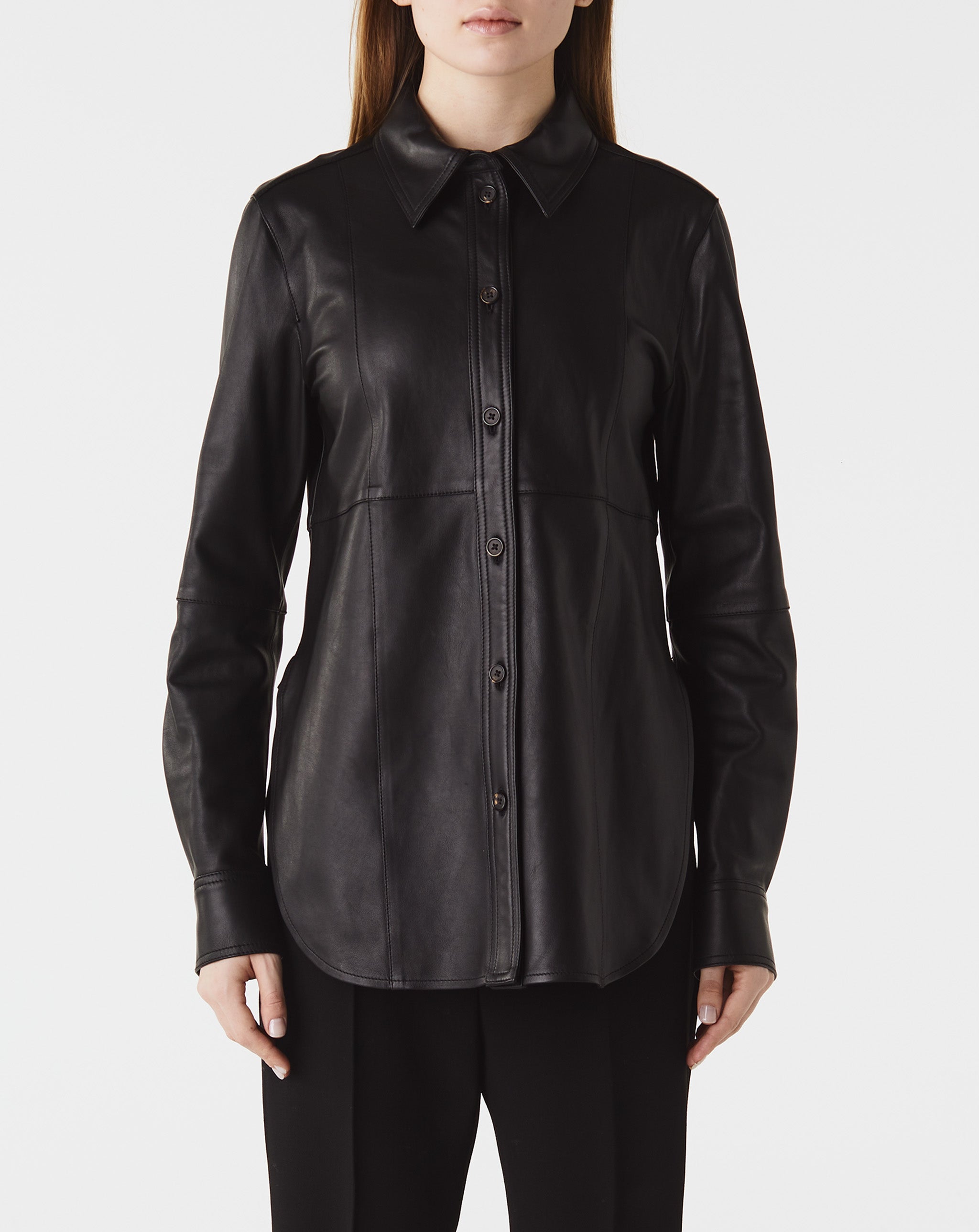 Slim Leather Shirt