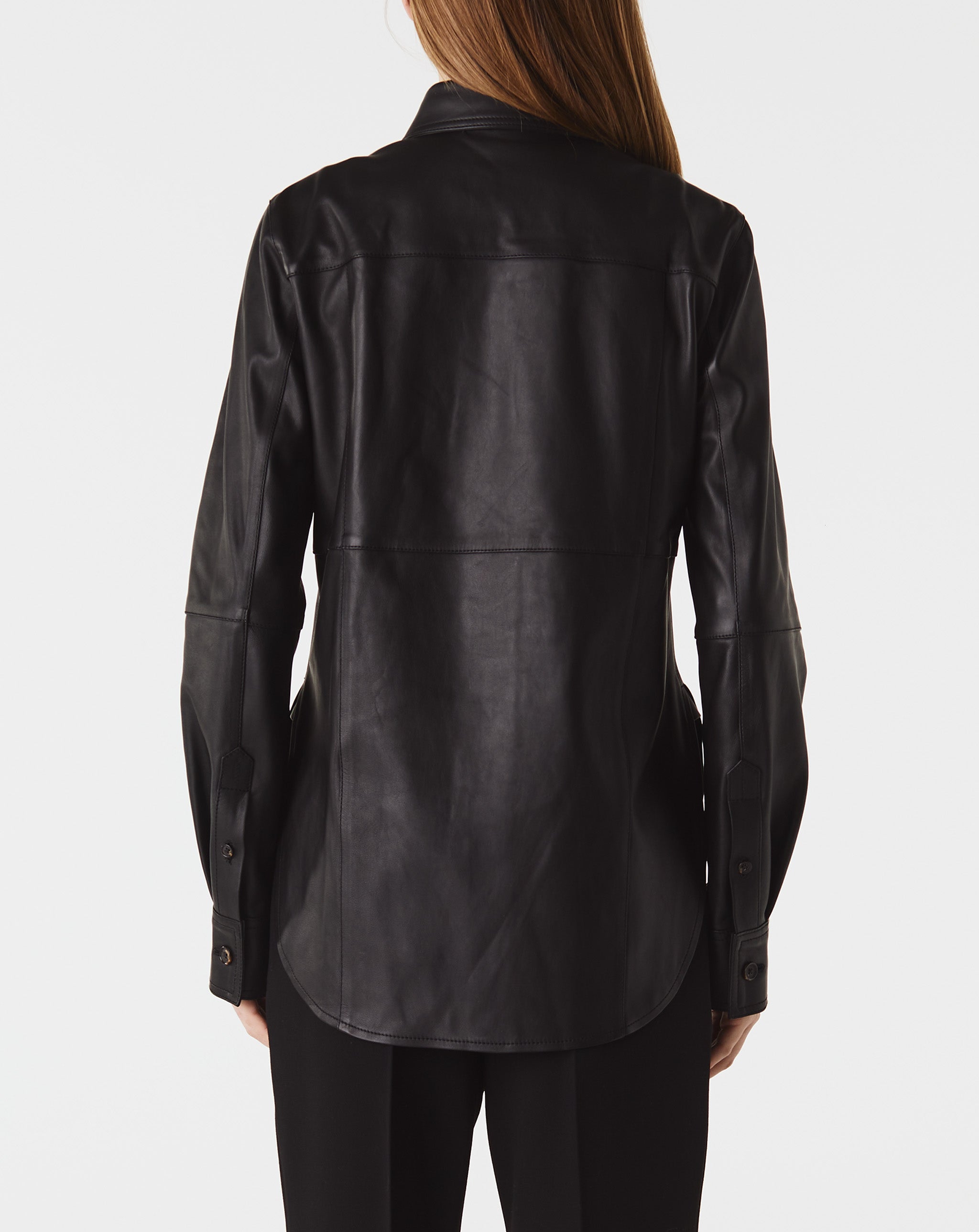 Slim Leather Shirt