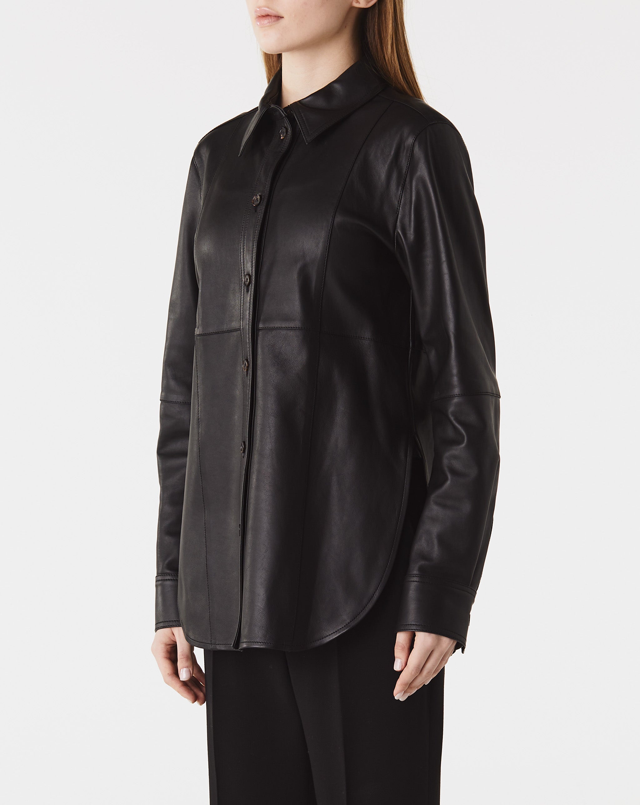 Slim Leather Shirt