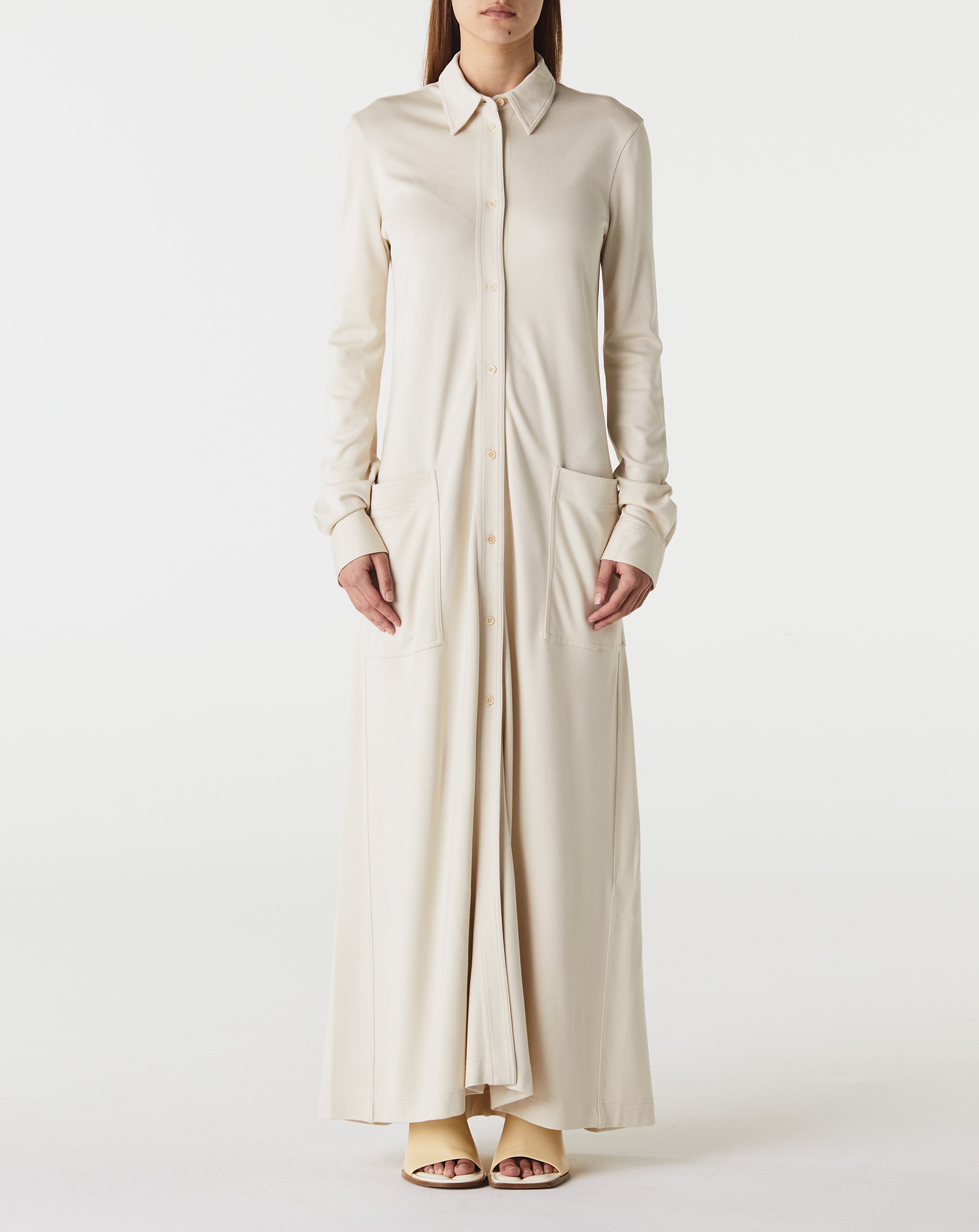 Flowing Jersey Shirtdress