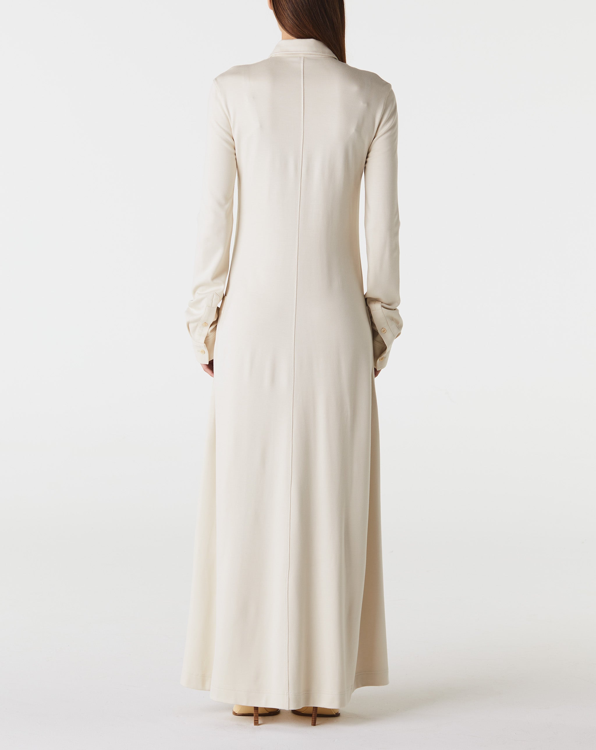 Flowing Jersey Shirtdress