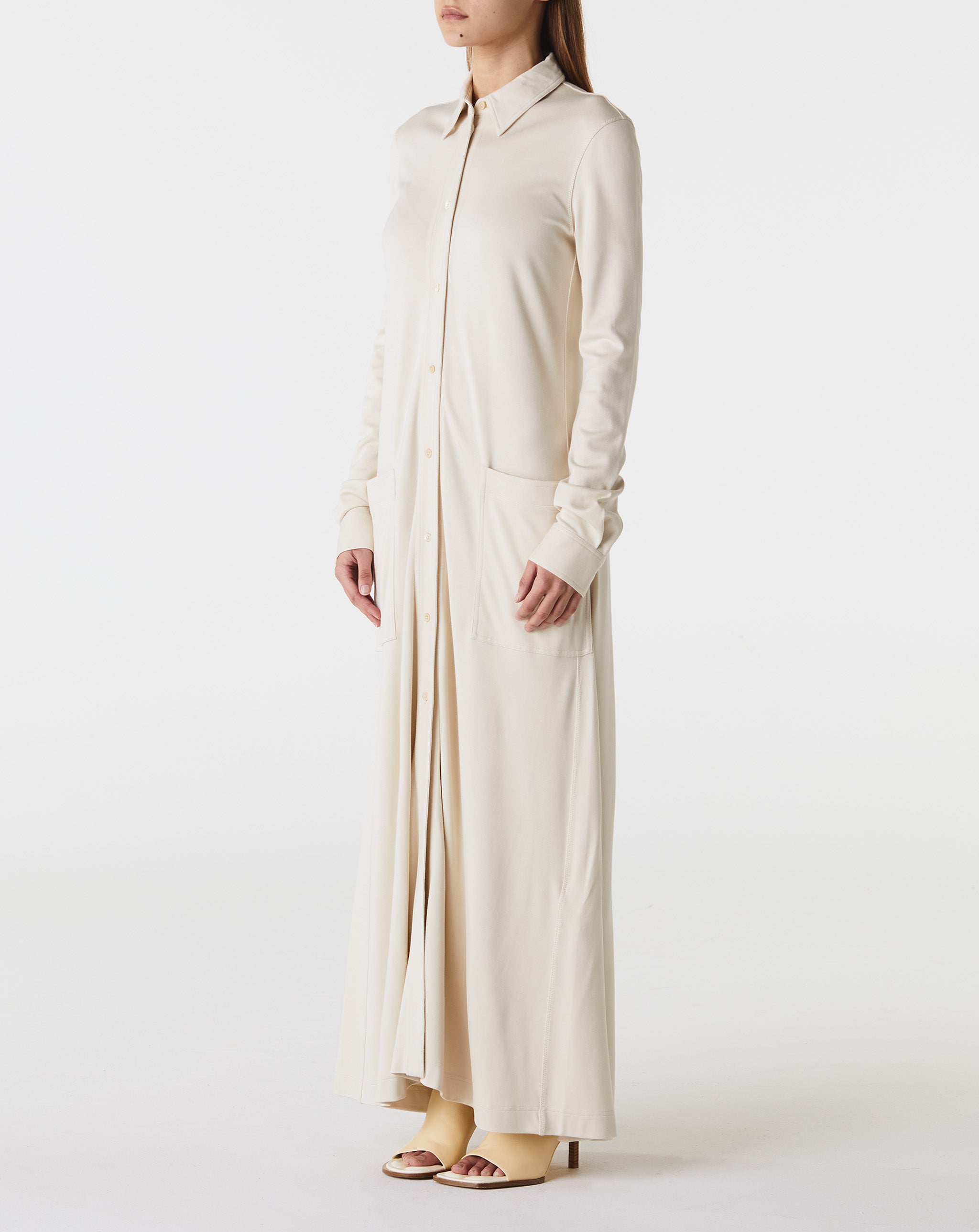 Flowing Jersey Shirtdress