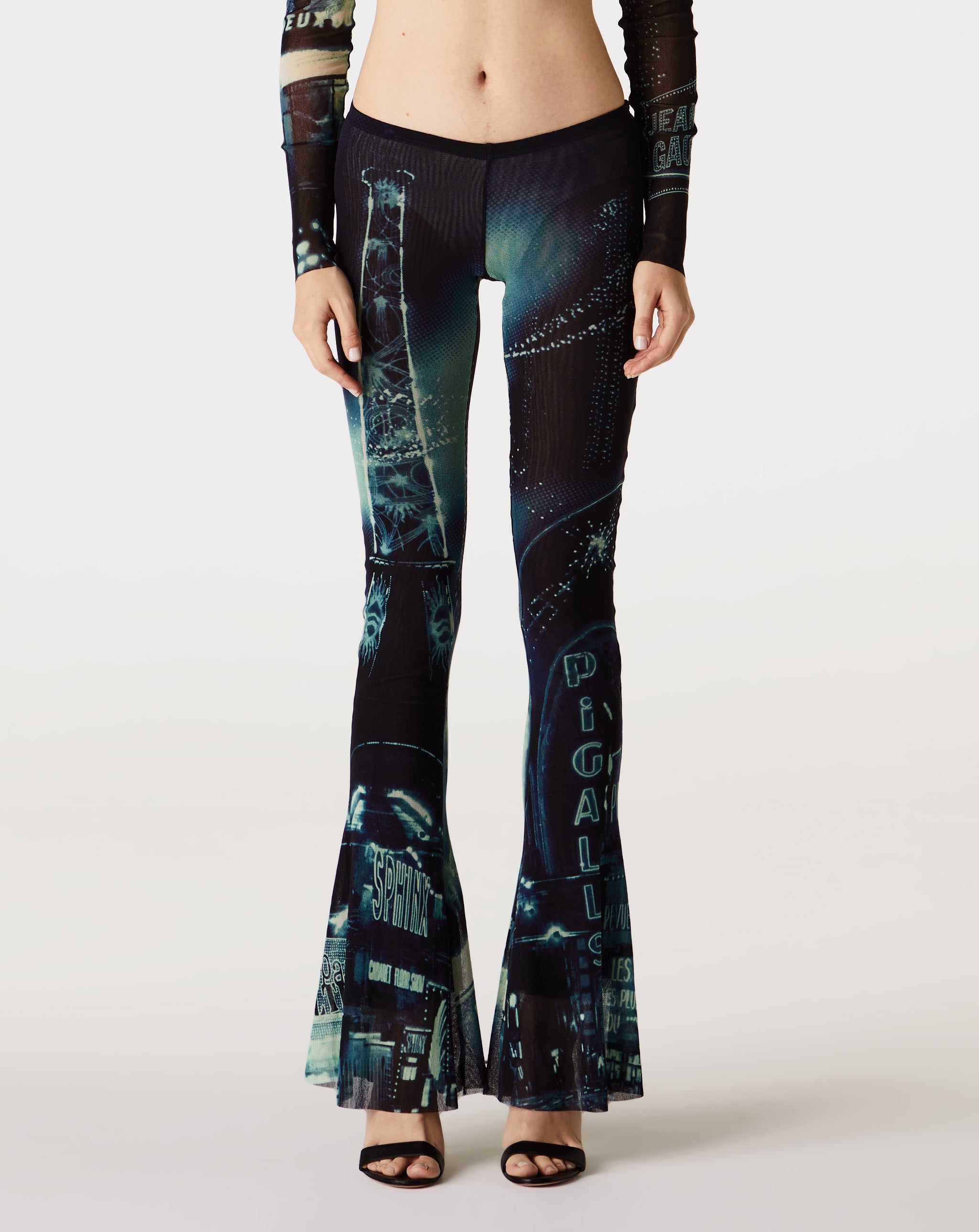 Mesh Flare Trouser
