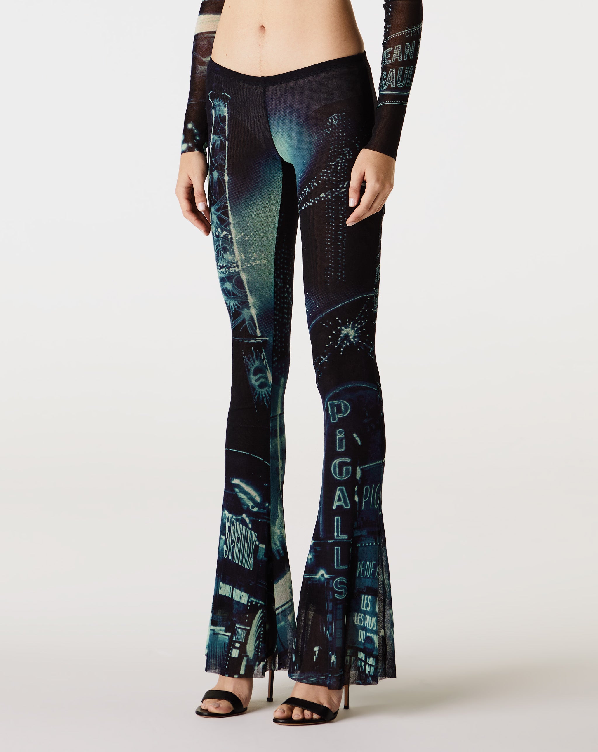 Mesh Flare Trouser