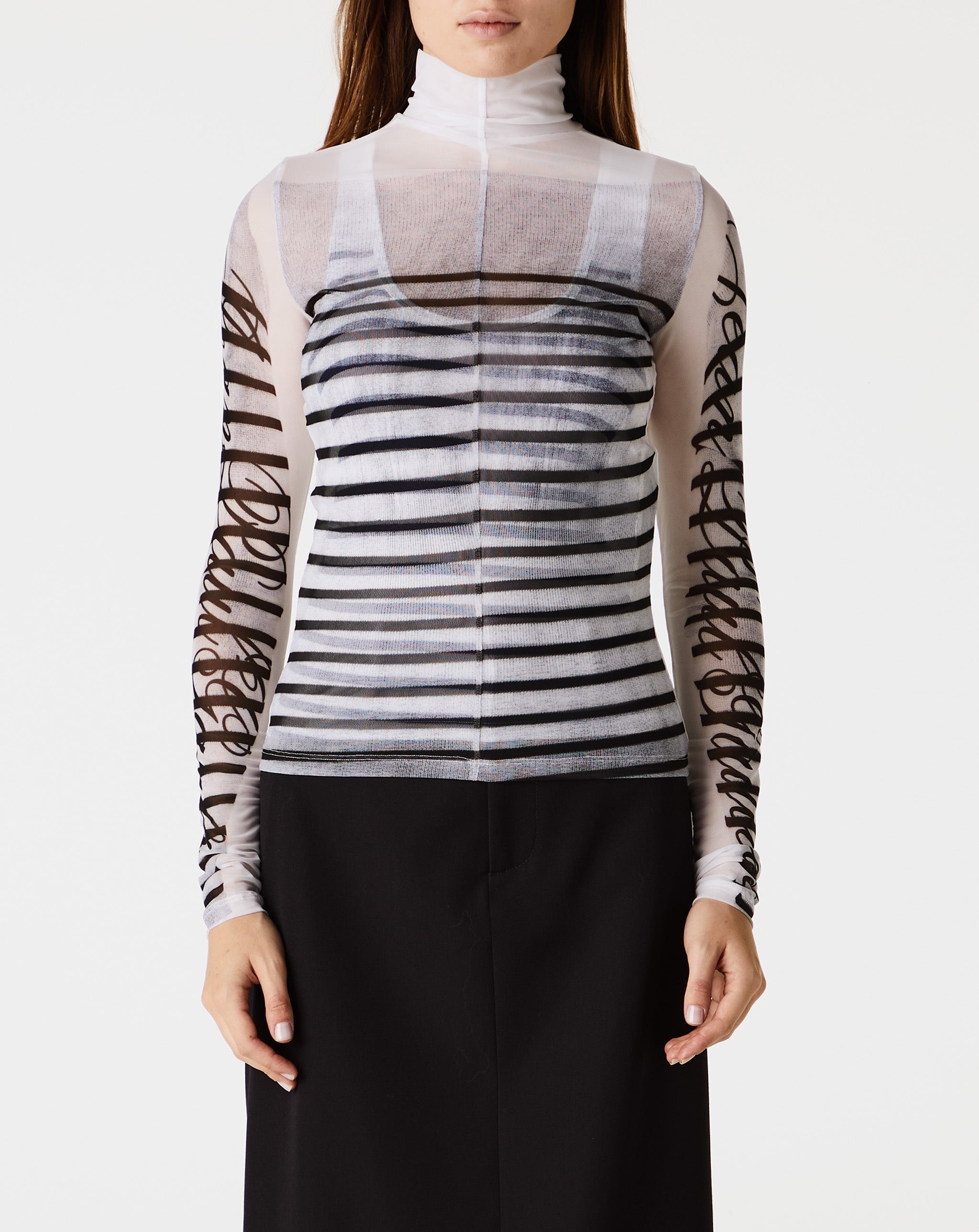 Spandex And Mesh L/S Top