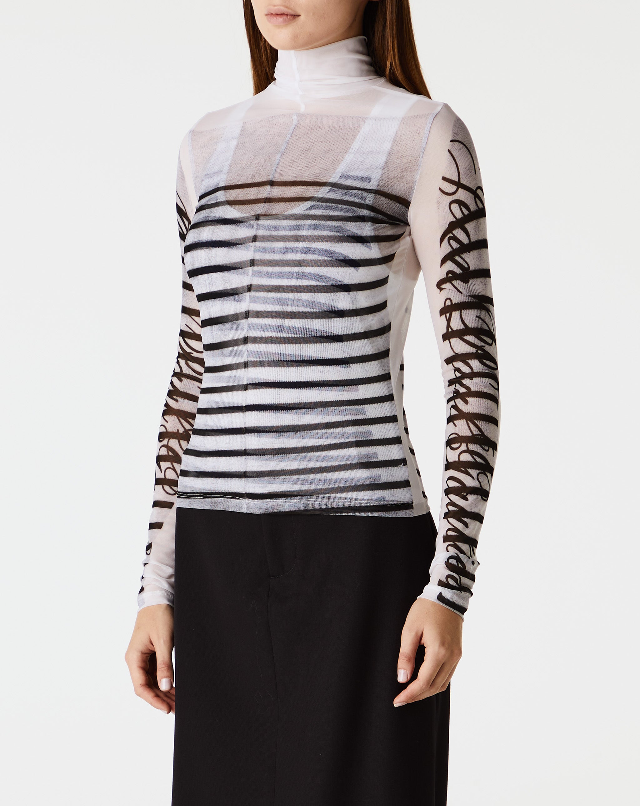 Spandex And Mesh L/S Top