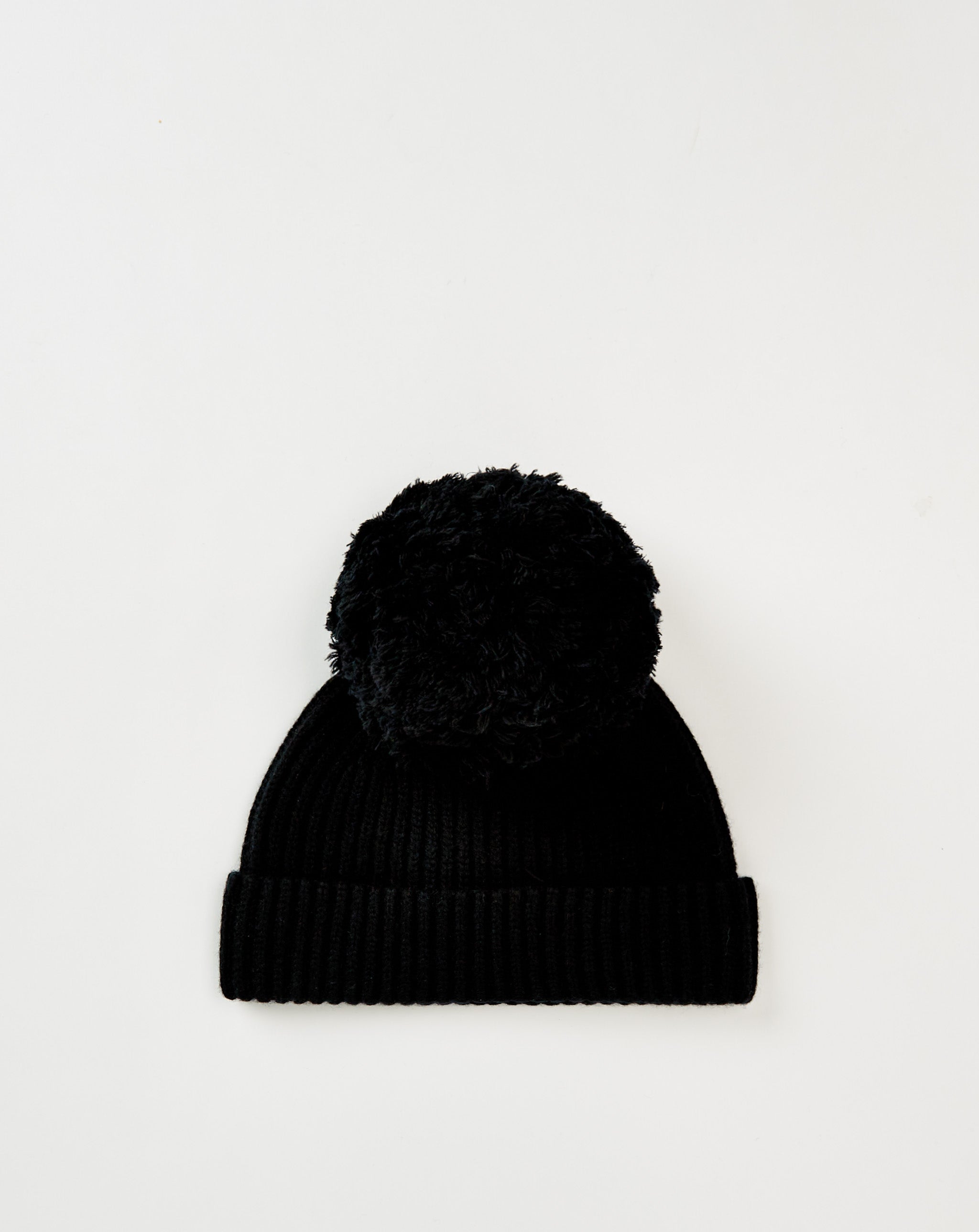 Wool Beanie W/ Pompom