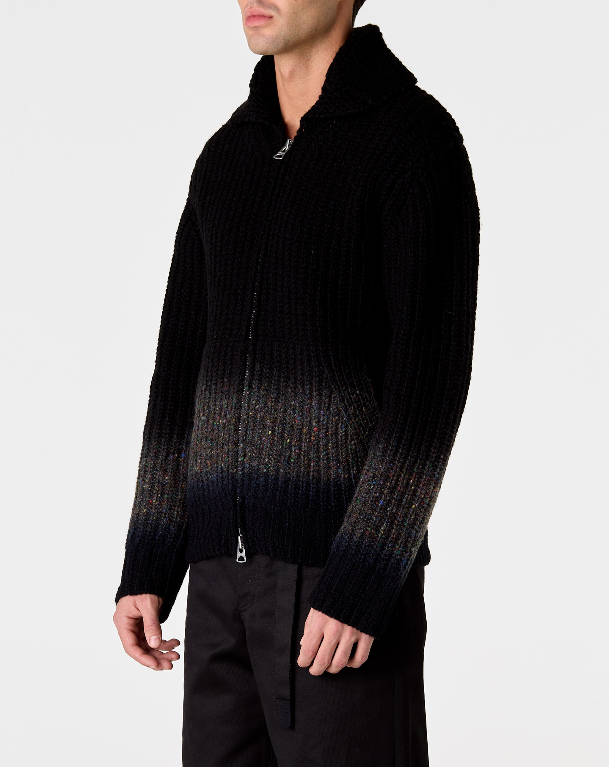 Dye Wool Knit Cardigan
