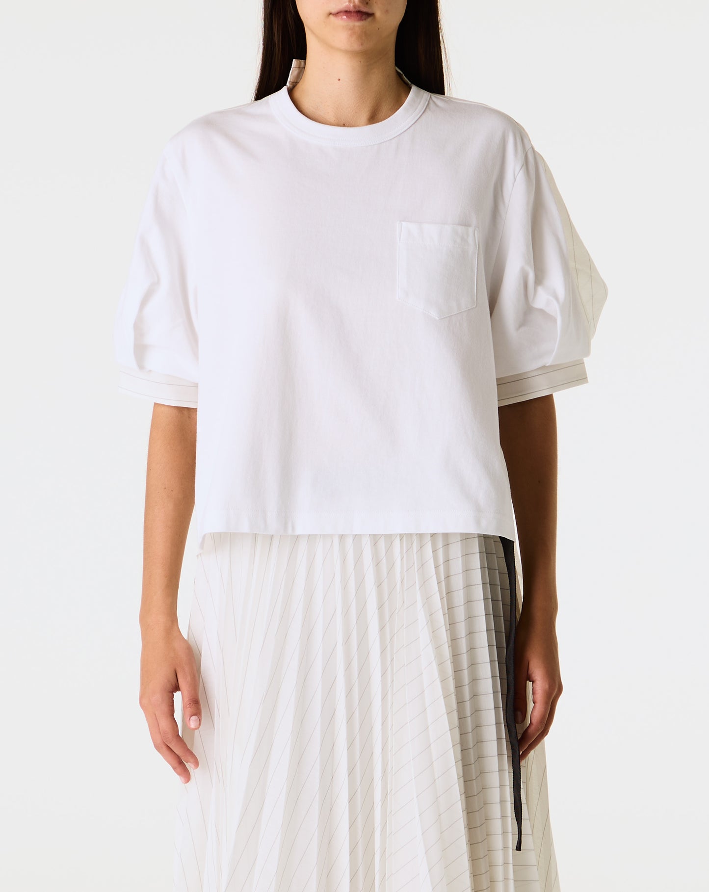 Spun Organza x Jersey T-Shirt