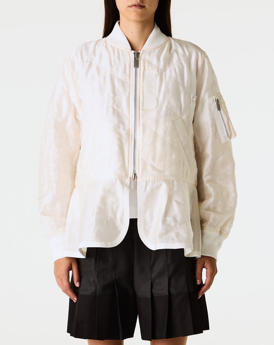 Quilted Satin Blouson