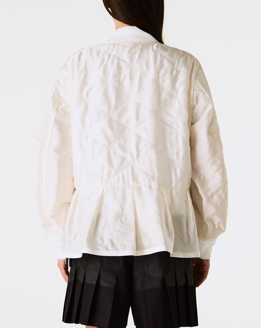Quilted Satin Blouson