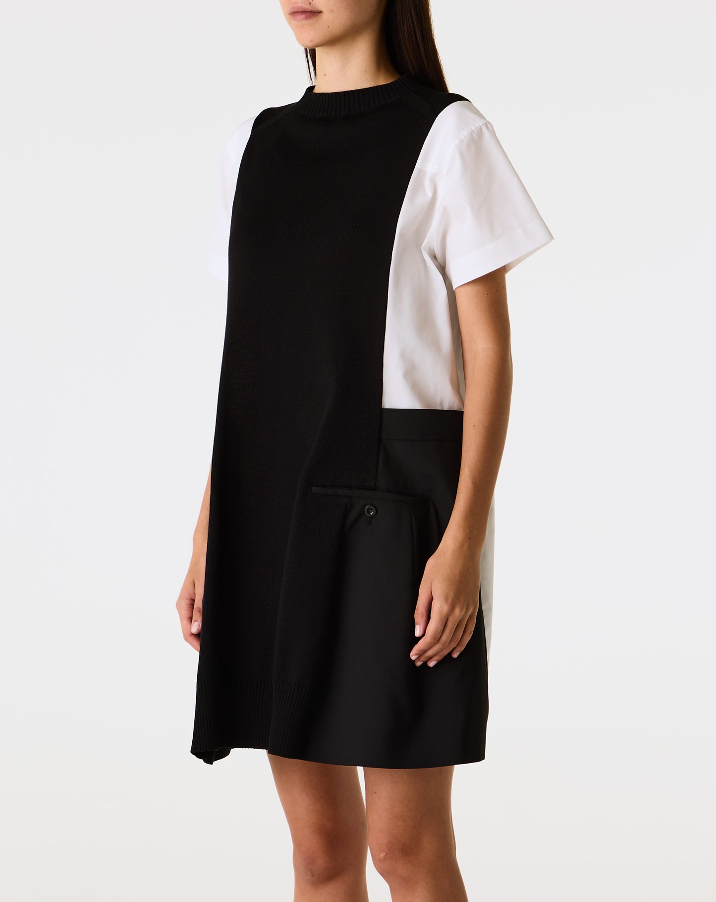 Poplin x Knit Dress