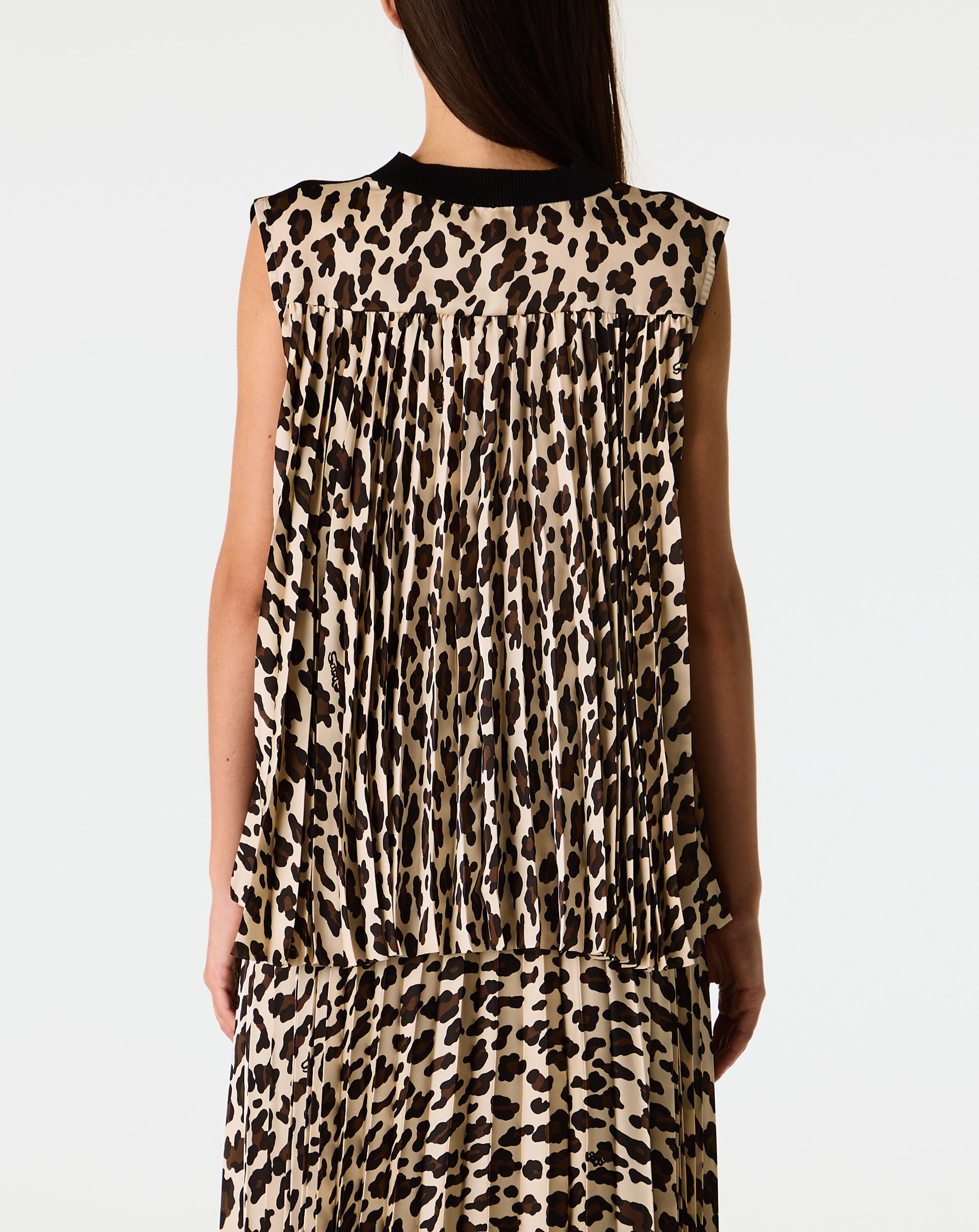Leopard Print x Knit Pullover