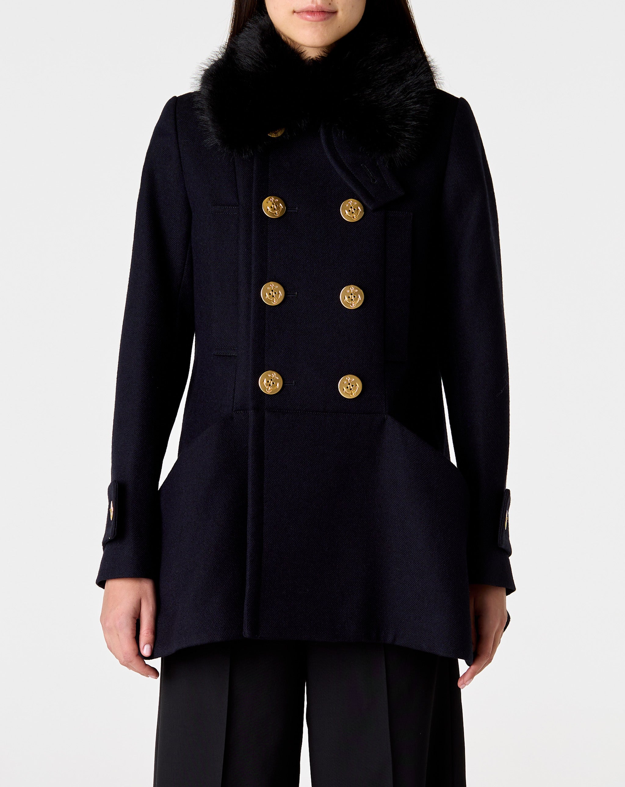 Double Faced Wool Melton Coat
