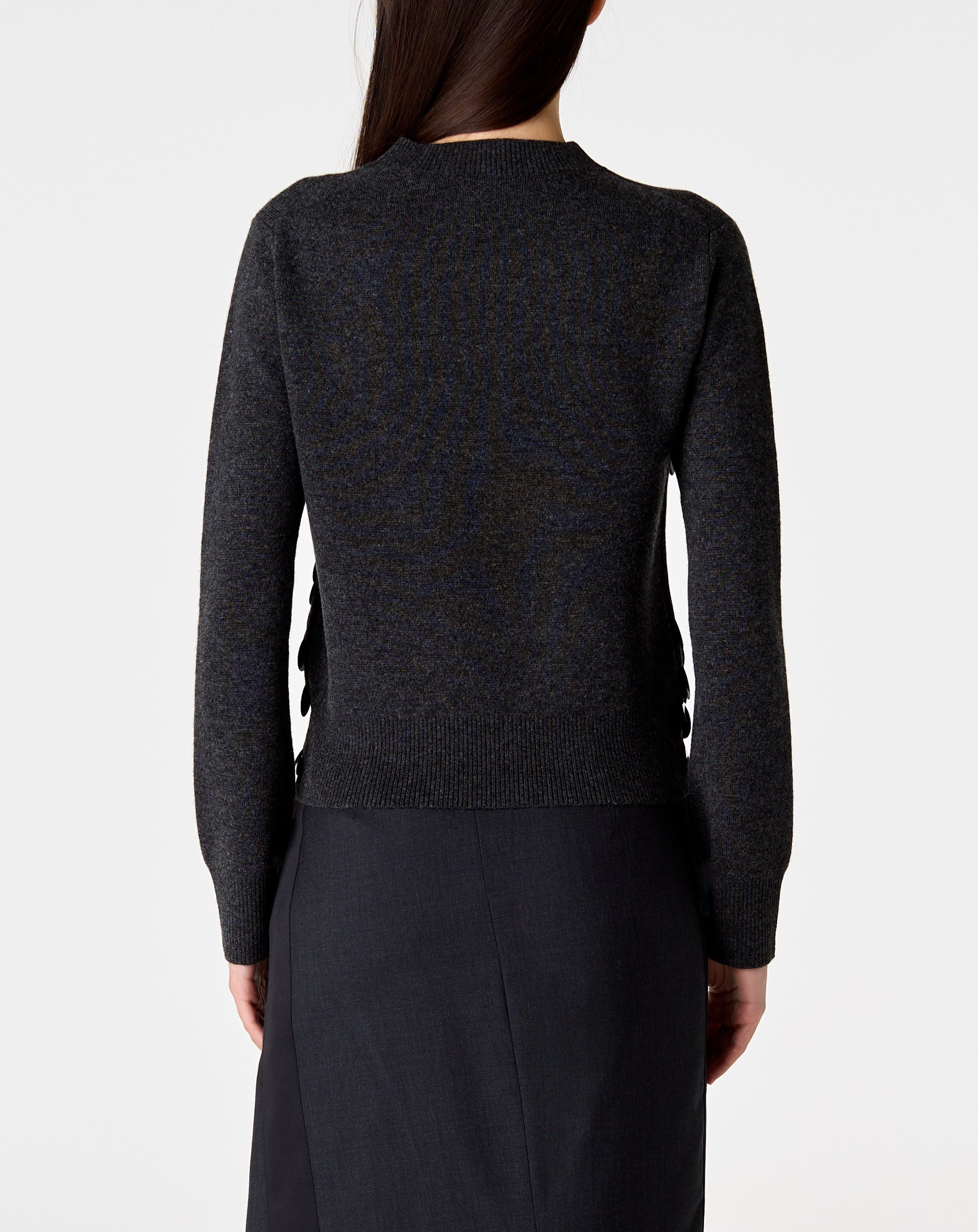 Sequin Wool Knit Pullover