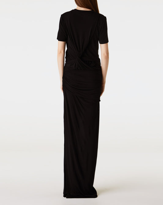 Coiled Corseted Tee Gown