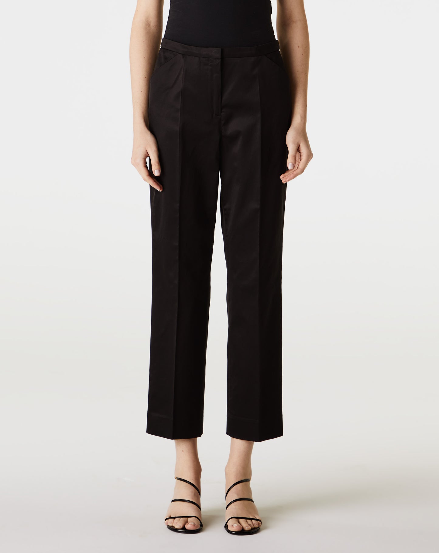 Cropped Straight Trousers