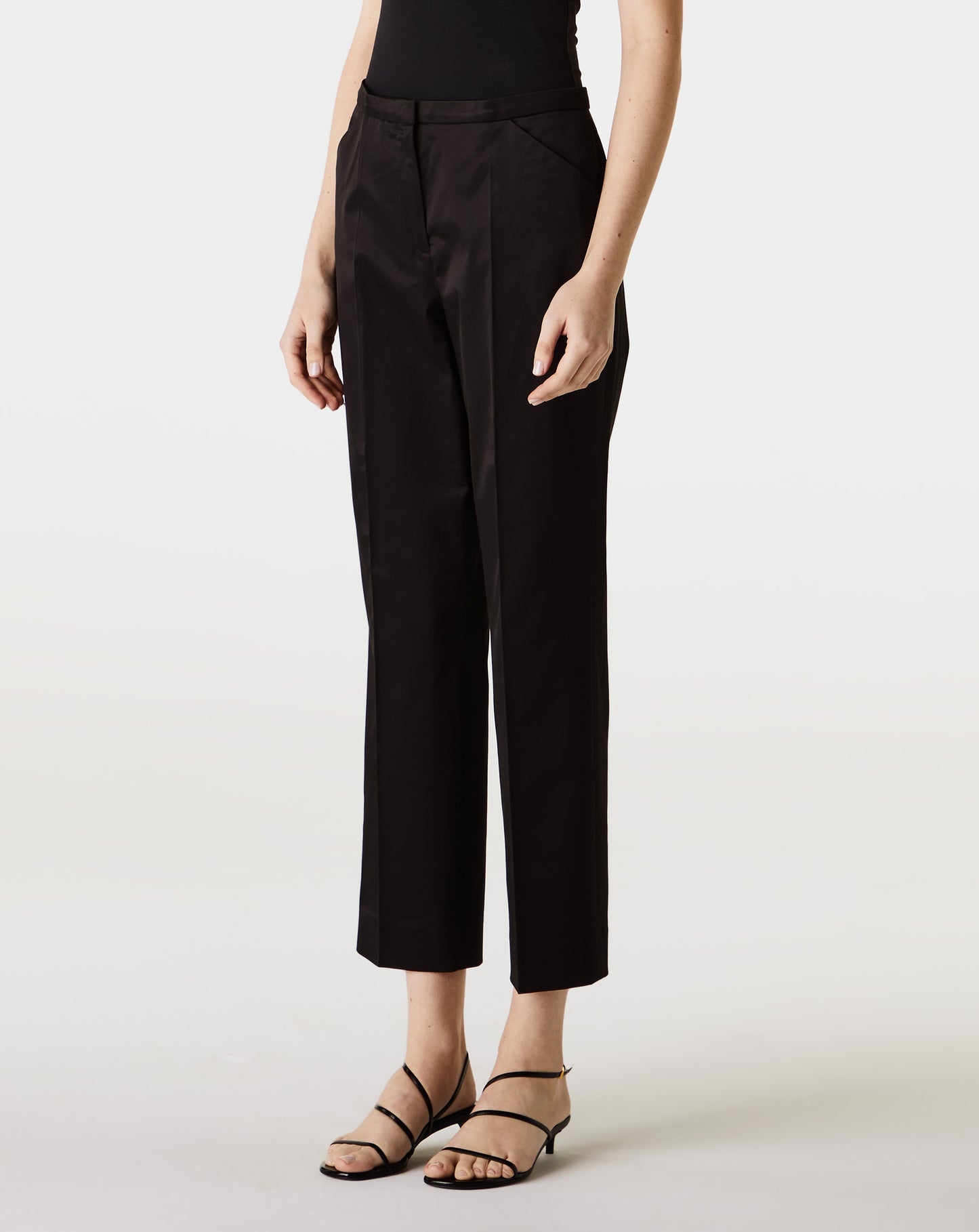 Cropped Straight Trousers