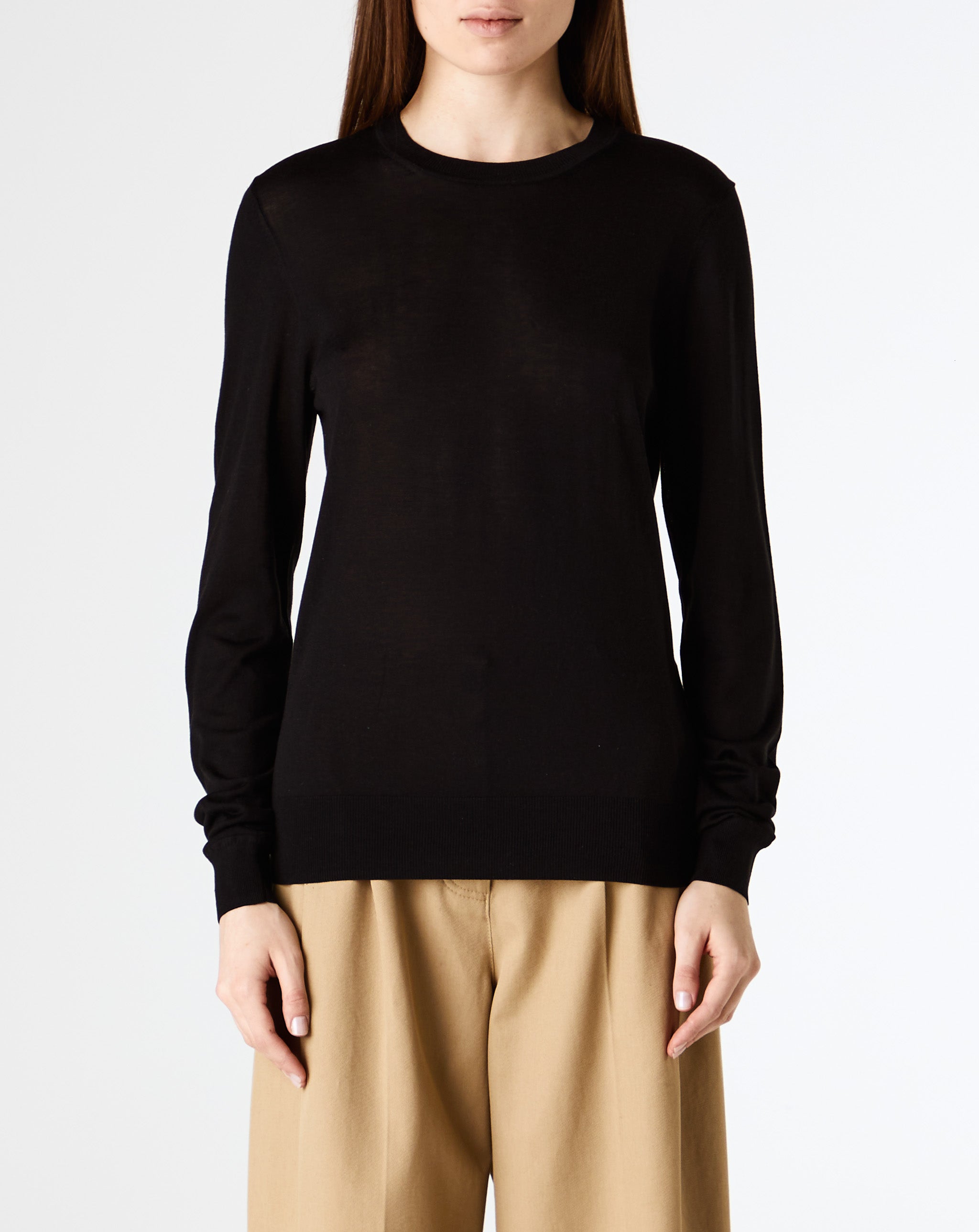 Fine Crew-Neck Knit