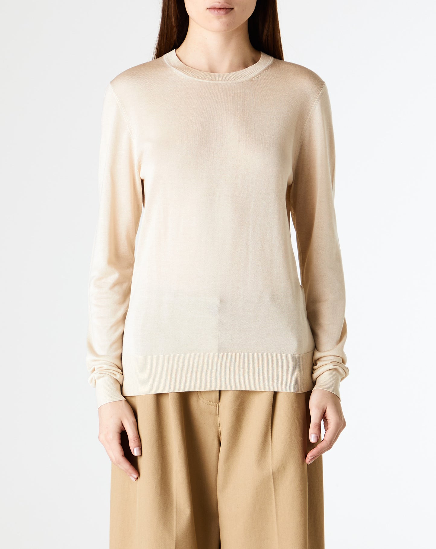 Fine Crew-Neck Knit