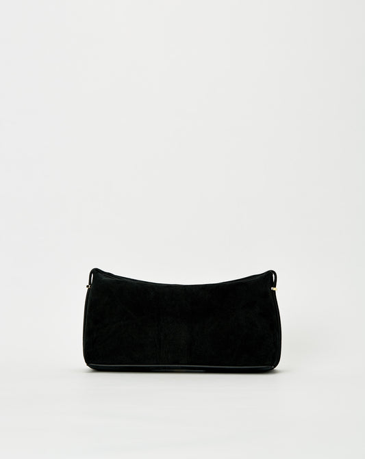Suede Scoop Clutch
