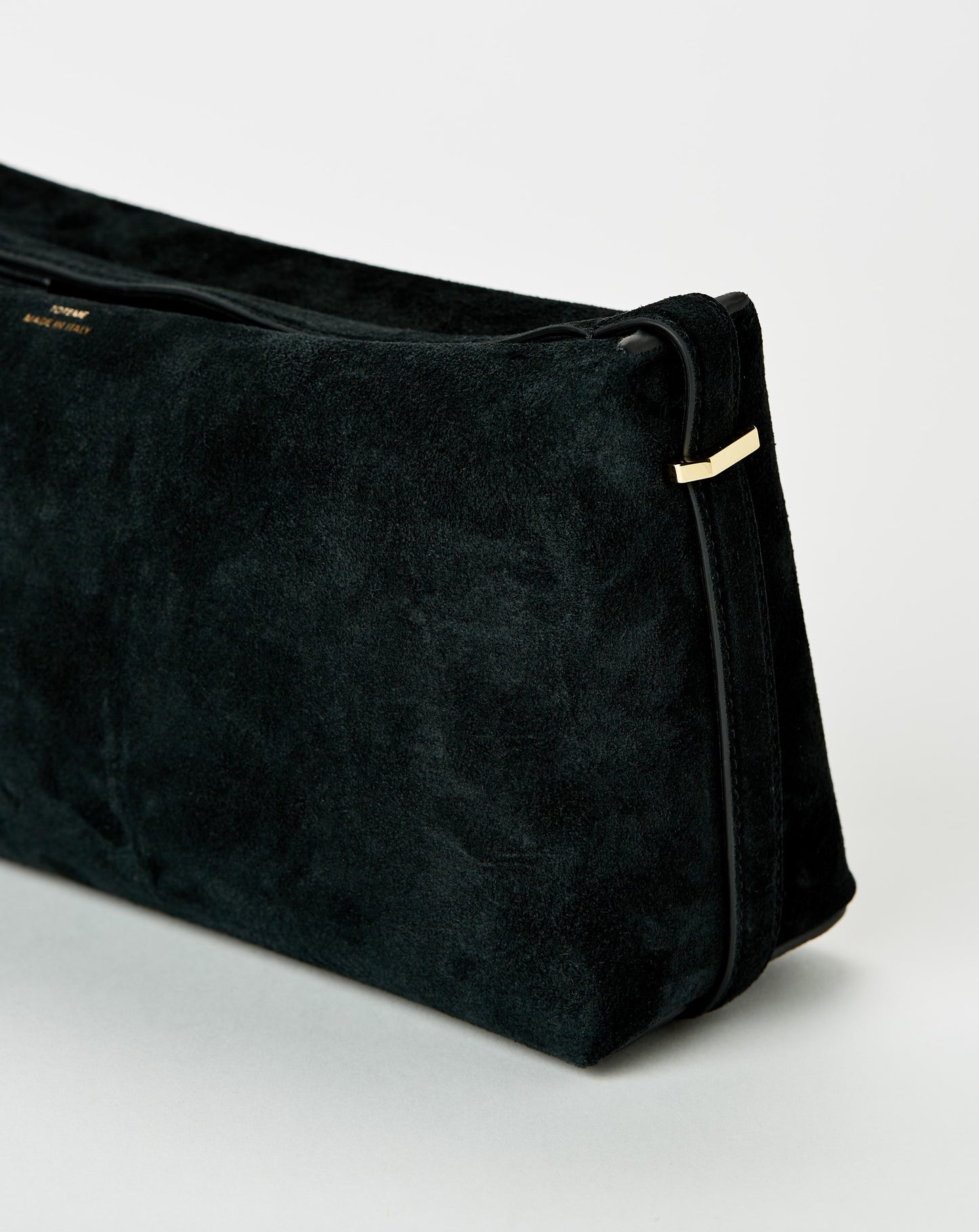 Suede Scoop Clutch