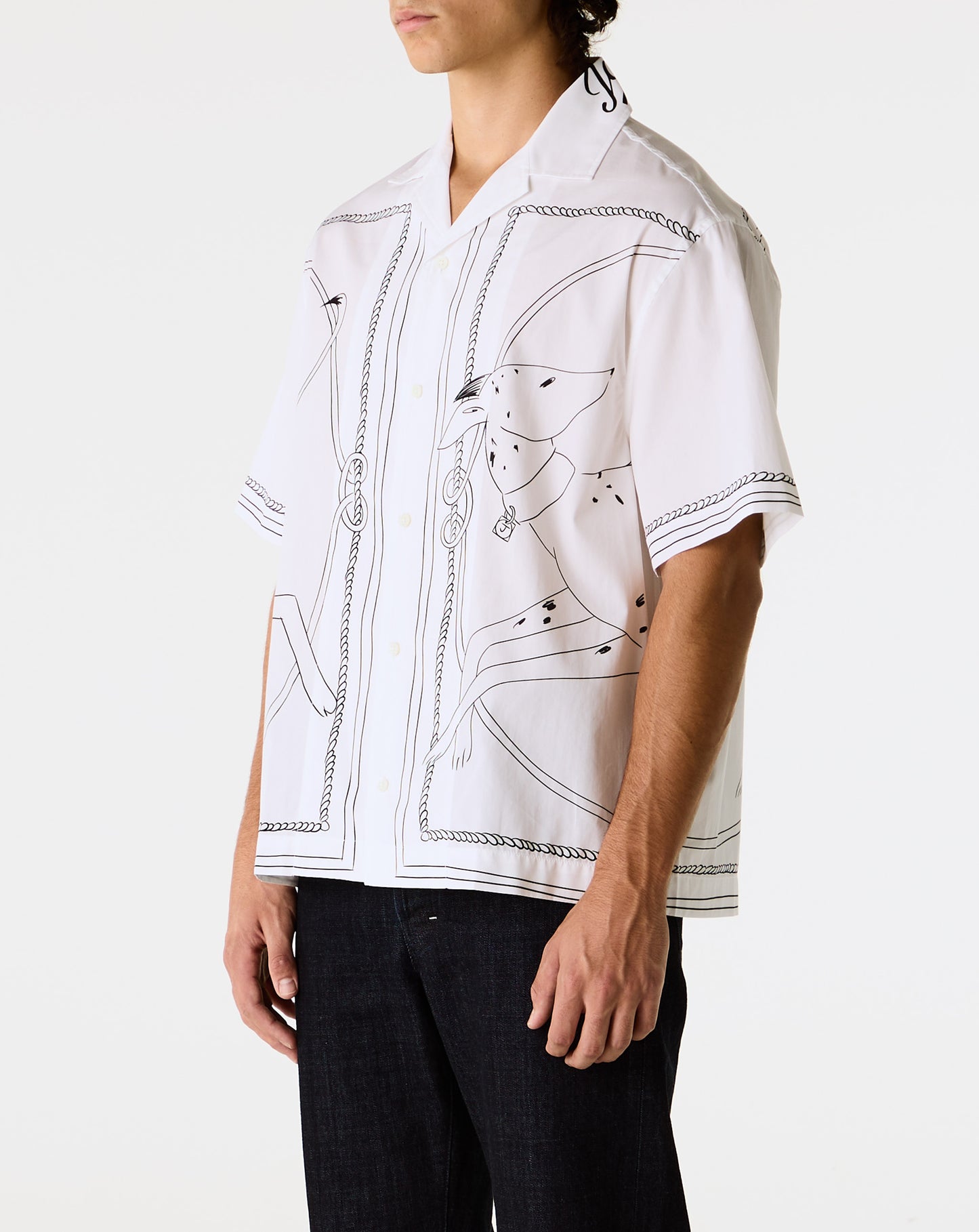 Jean Dog Print Shirt