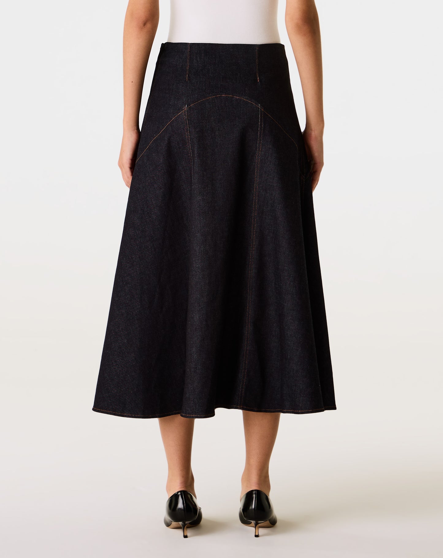 Denim Triangle Skirt