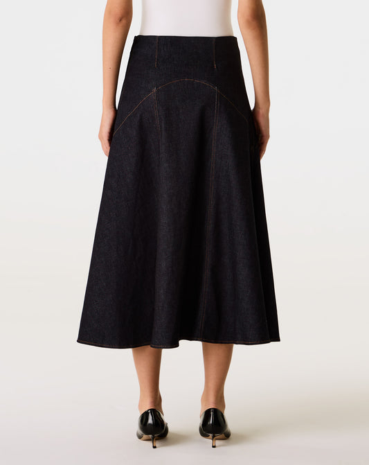 Denim Triangle Skirt
