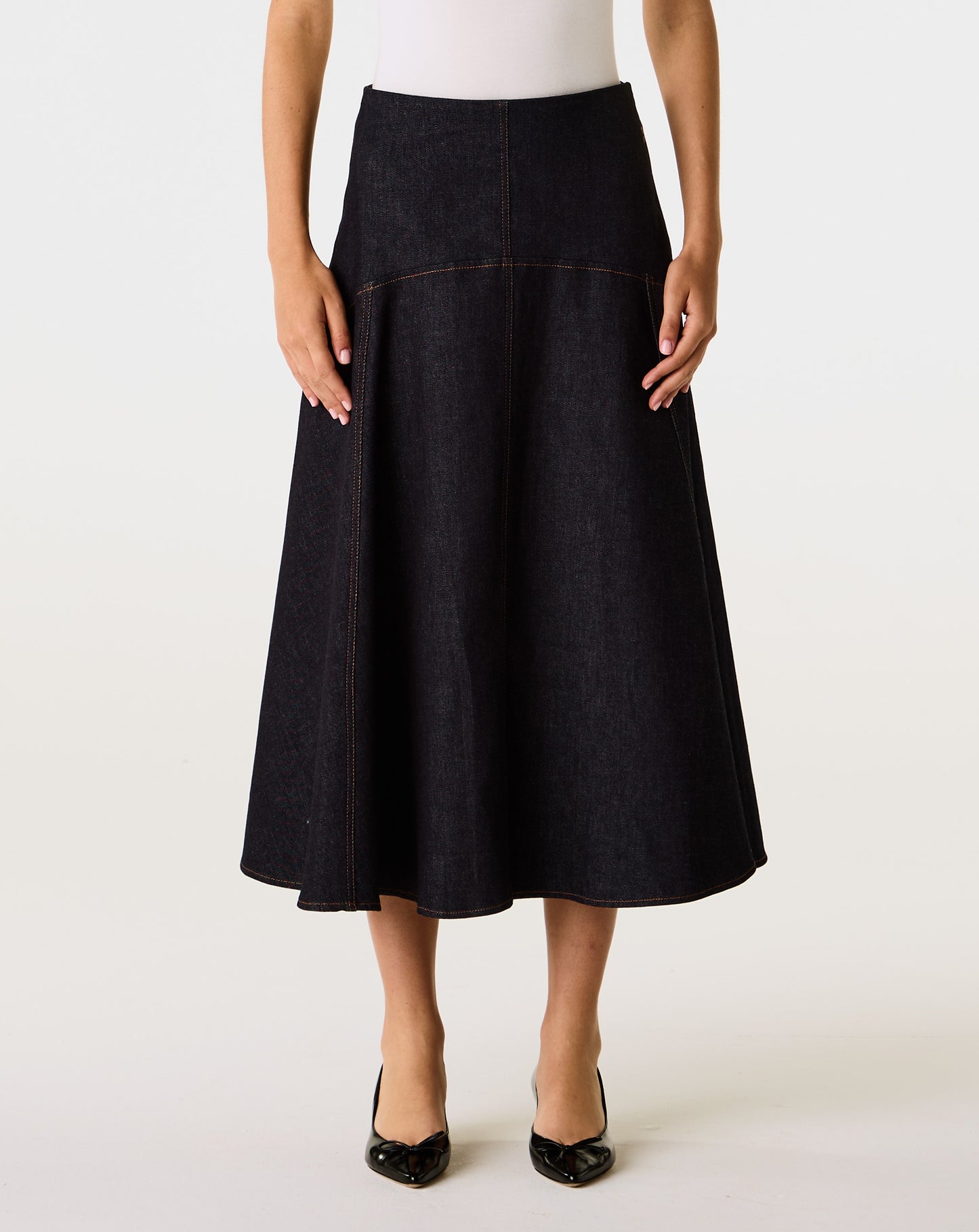 Denim Triangle Skirt