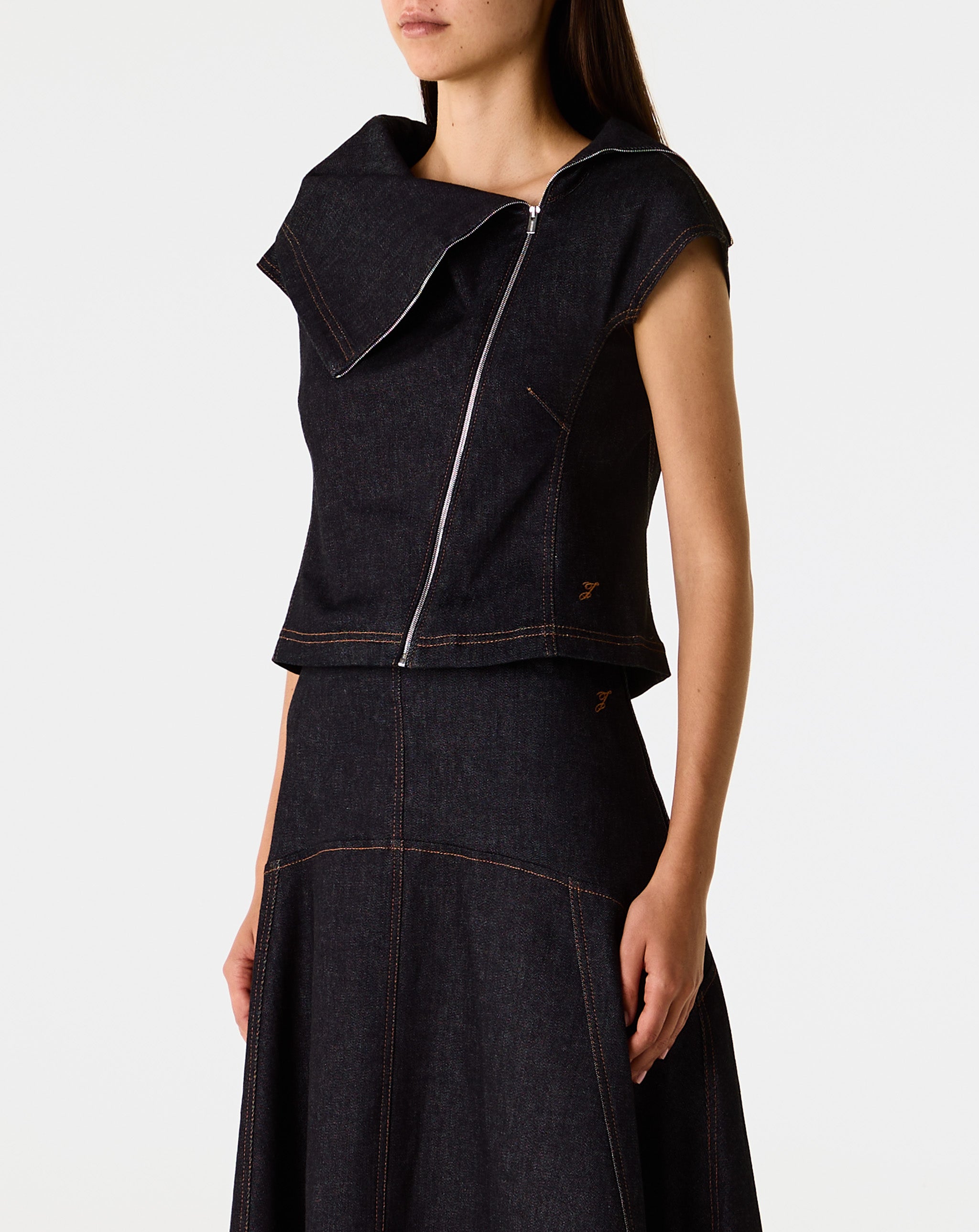 Denim Pasante Top