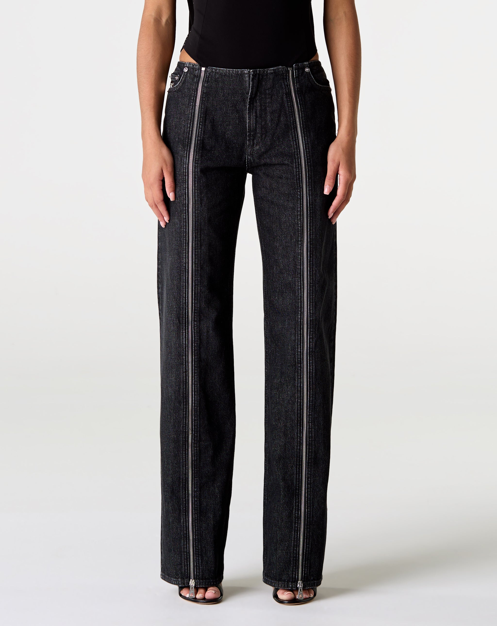 Denim Zipped Trouser