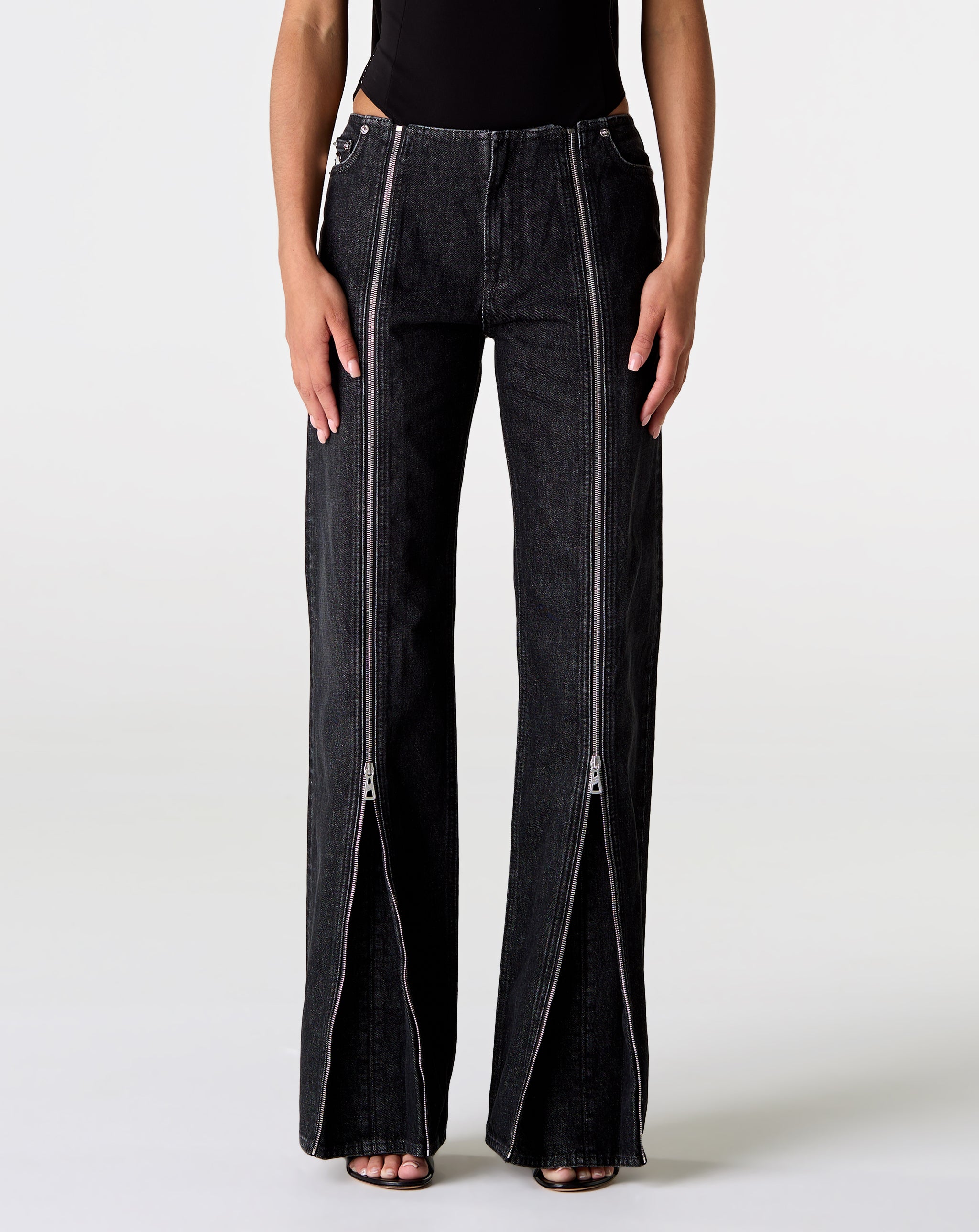 Denim Zipped Trouser