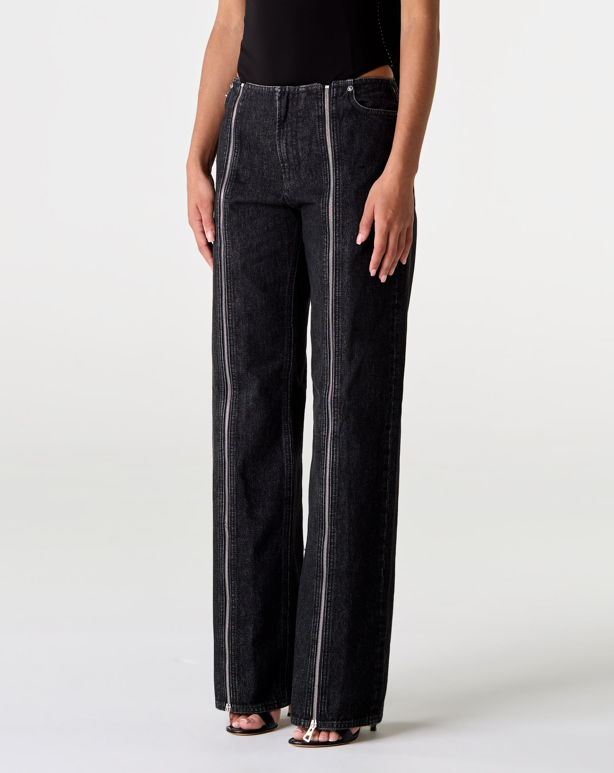 Denim Zipped Trouser