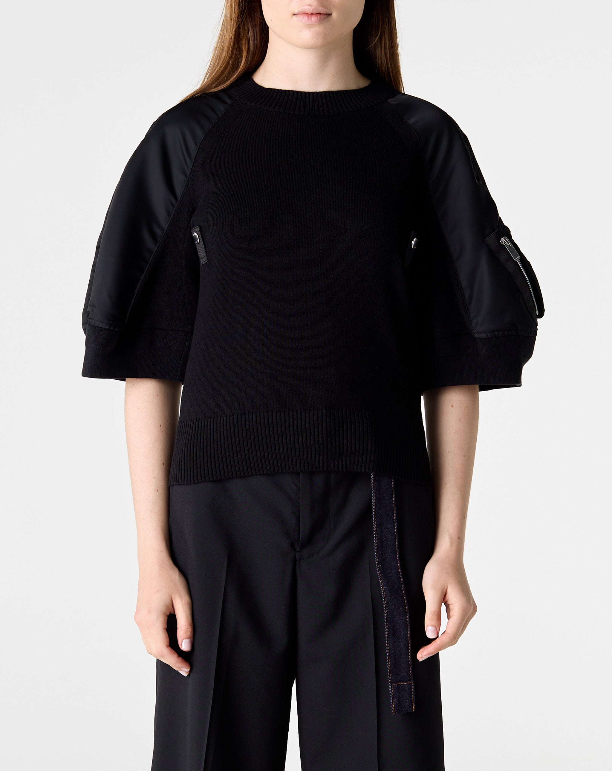 Twill X Knit Pullover