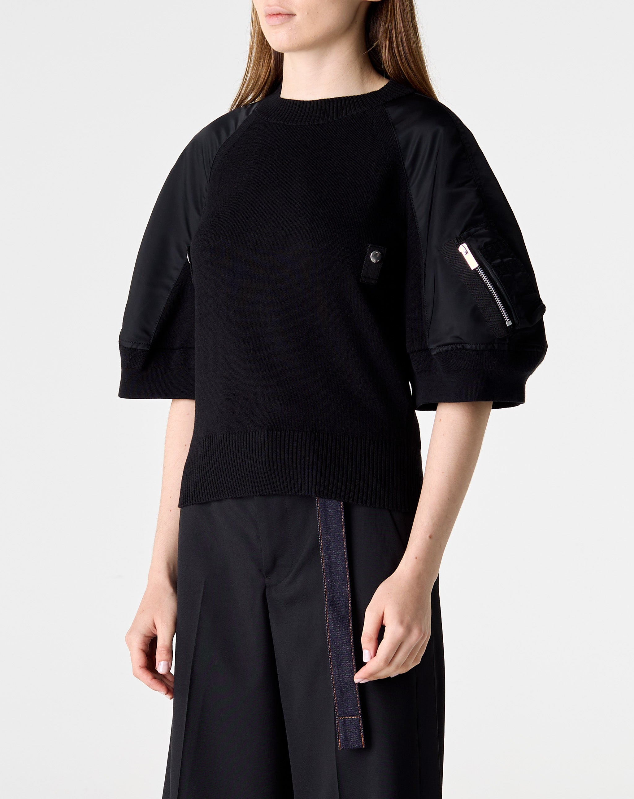 Twill X Knit Pullover