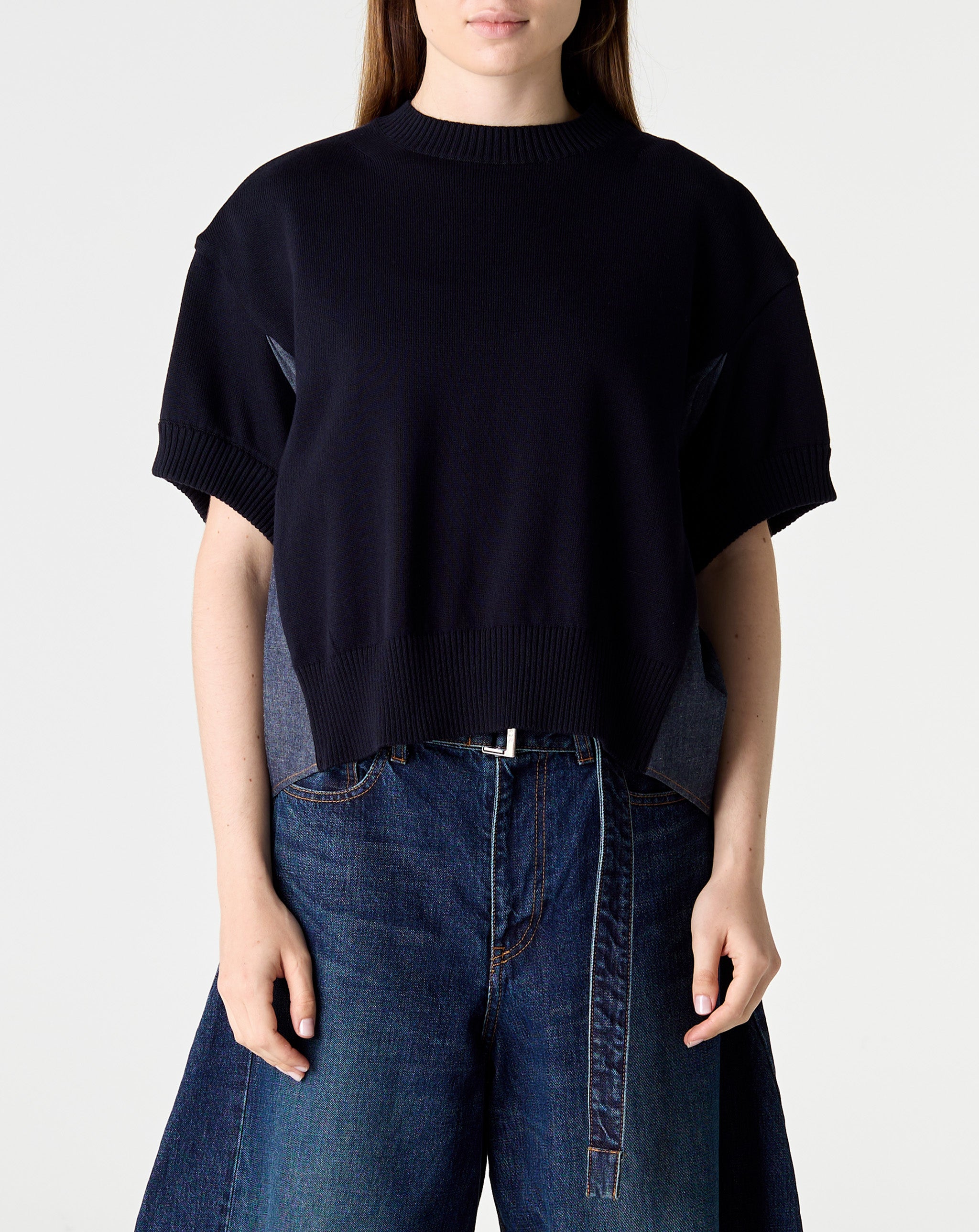 Denim X Knit Pullover