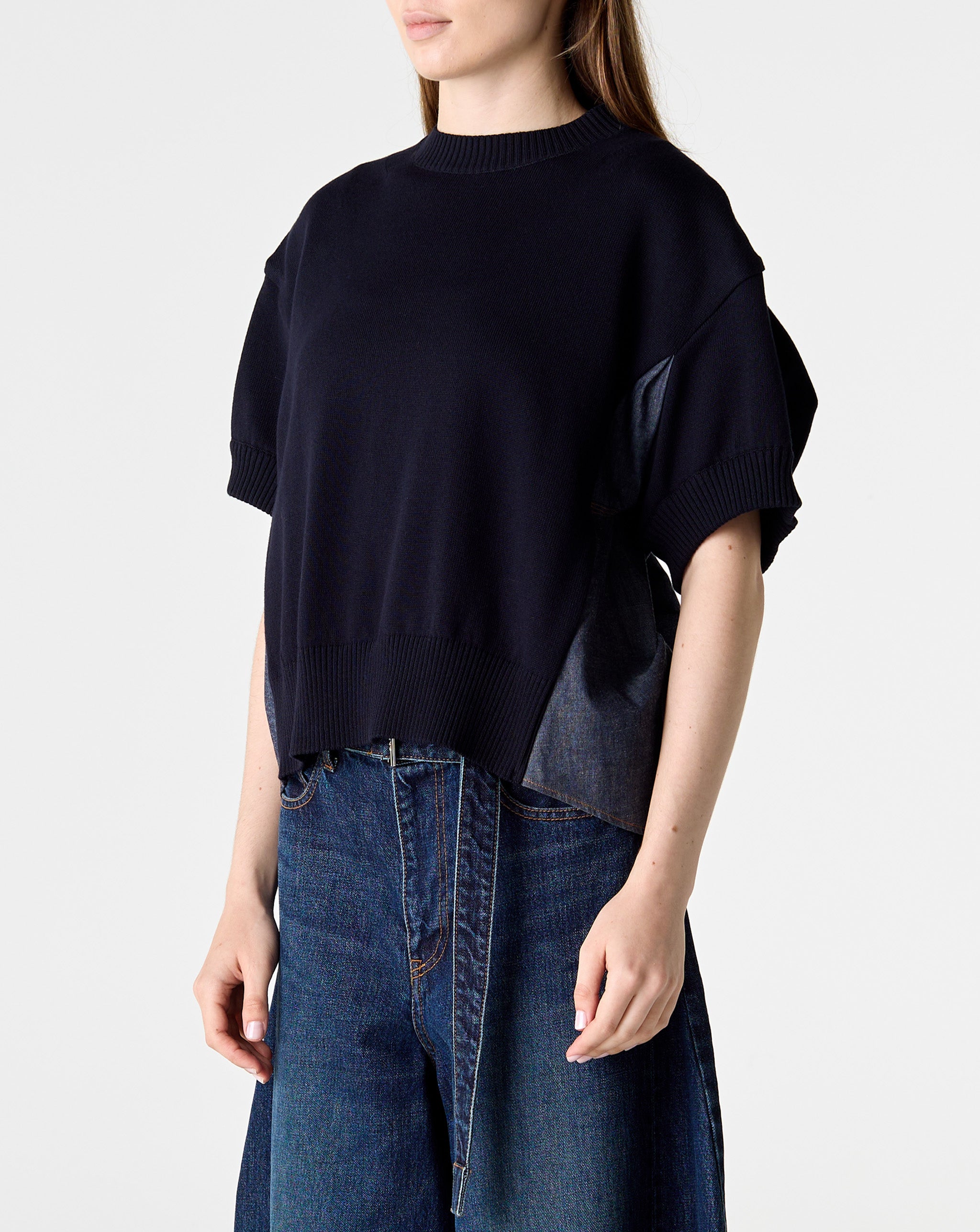 Denim X Knit Pullover